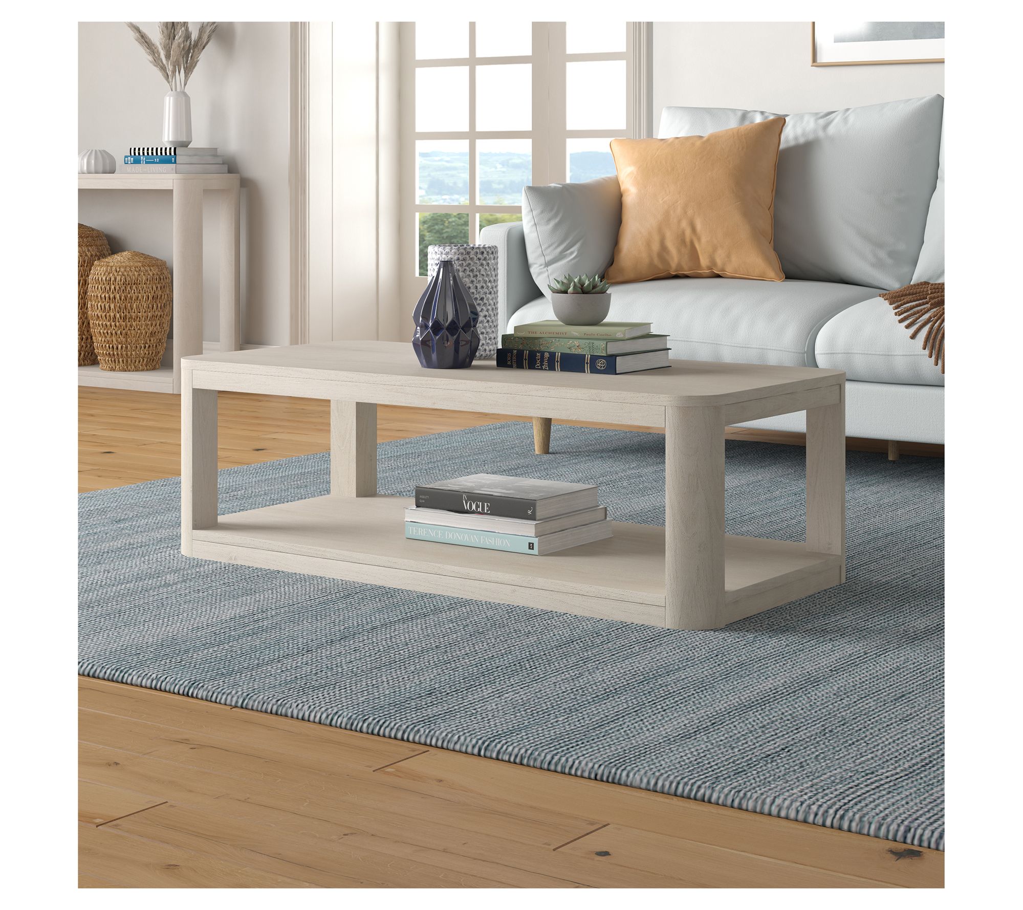 Hudson&Canal Stellan 47" Wide Rectangular Coffee Table