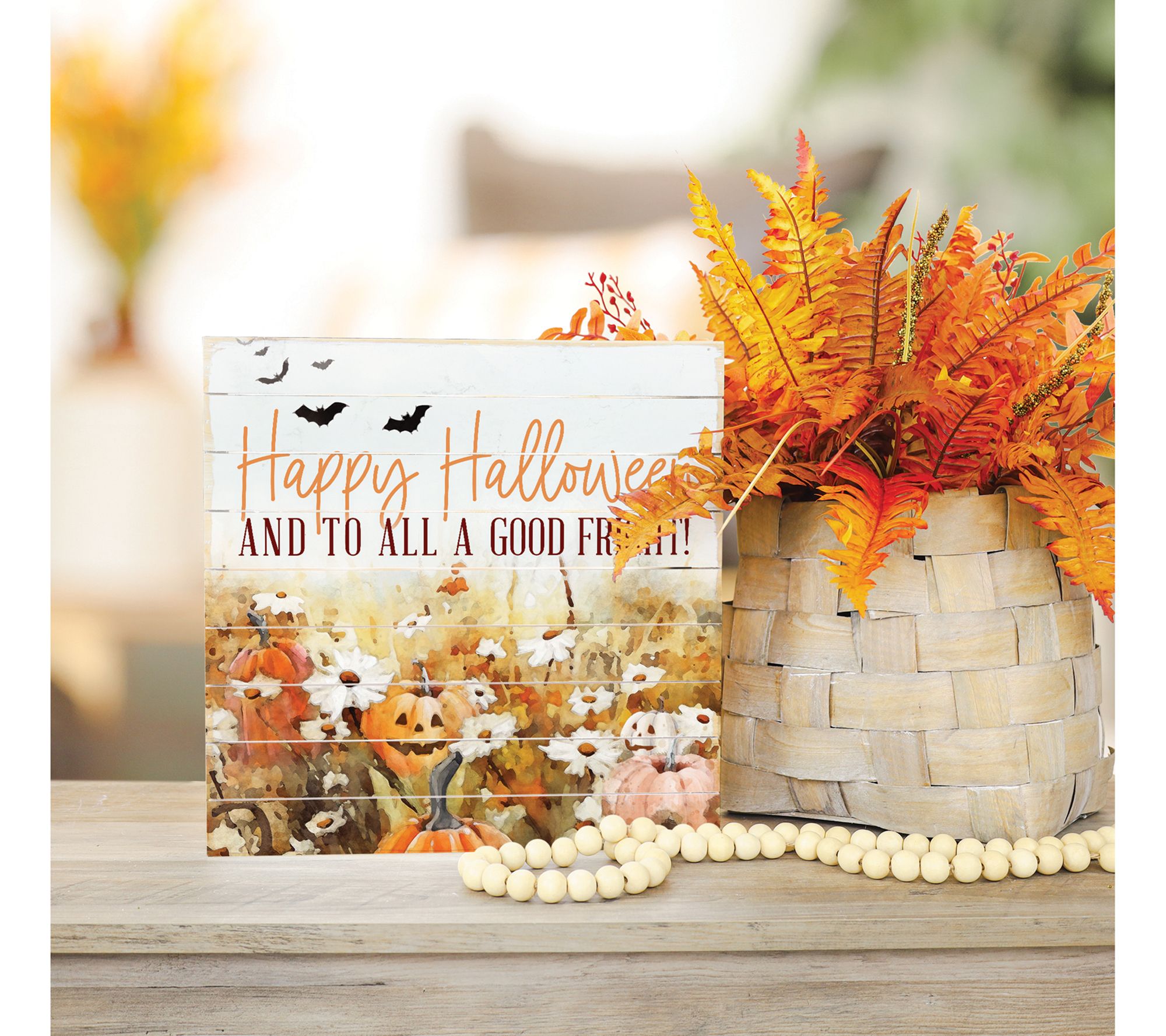 Sincere Surroundings 14" Halloween Pumpkin Patch Pallet
