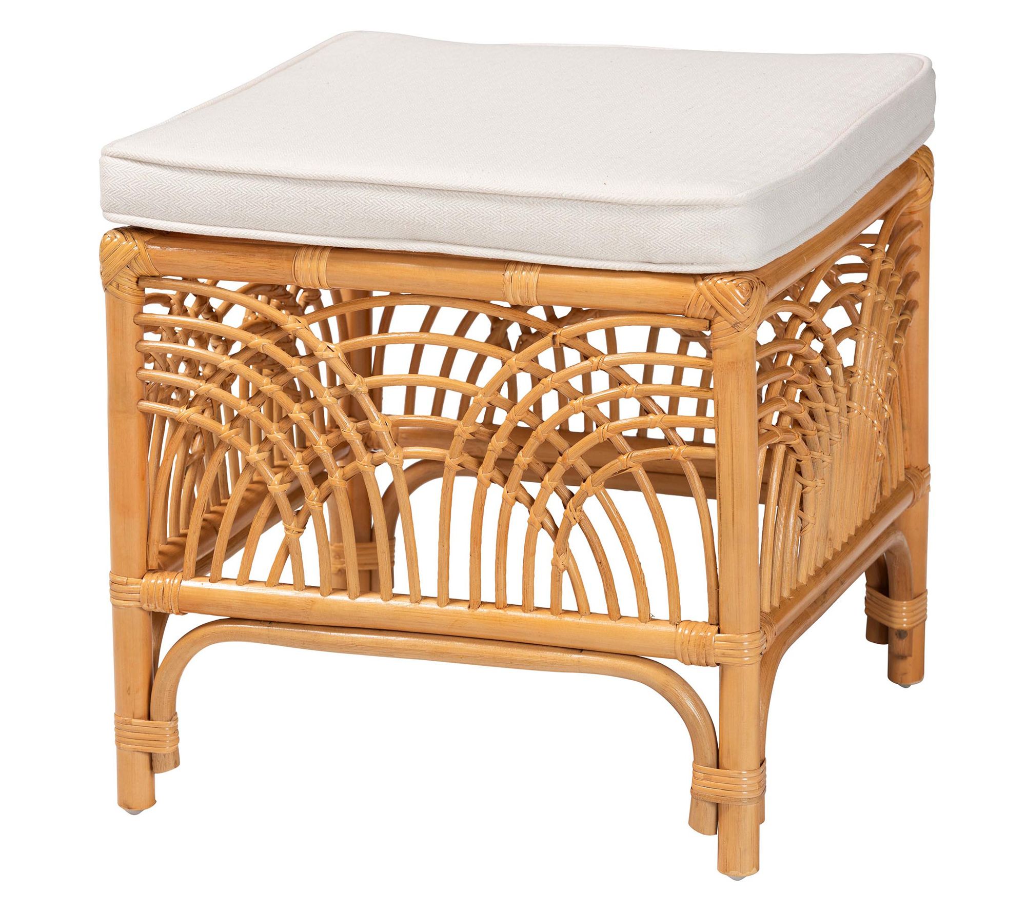 bali & pari Materra Natural Rattan Footstool