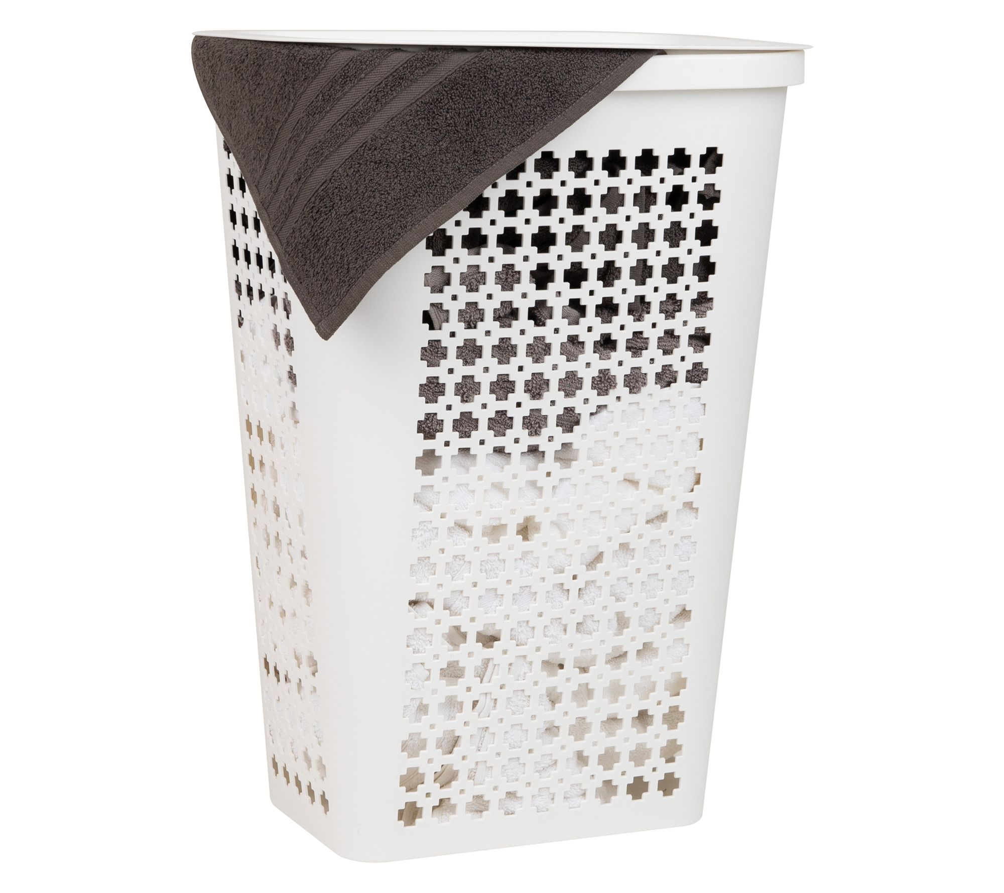 Mind Reader Slim Tapered Laundry Hamper with Lid