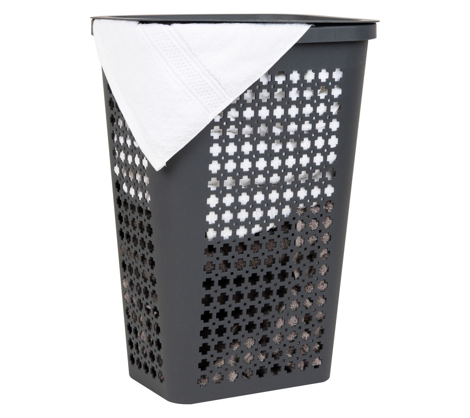 Mind Reader Slim Tapered Laundry Hamper with Lid