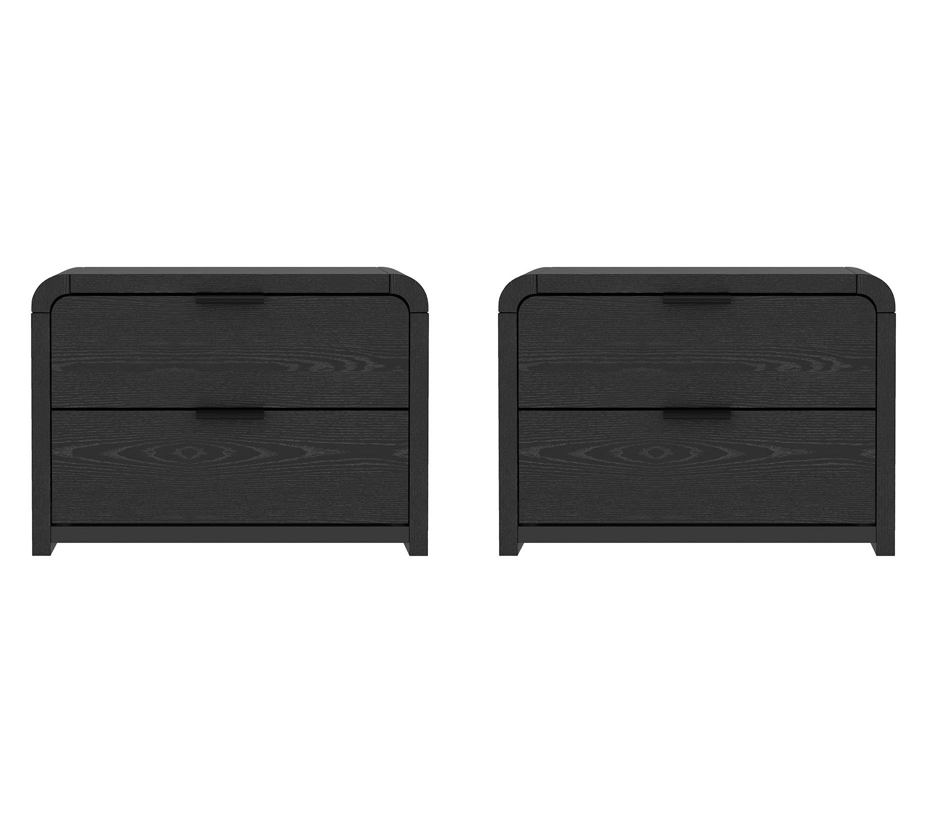 Manhattan Comfort Grace 28" Nightstand 2-DrawerSet of 2