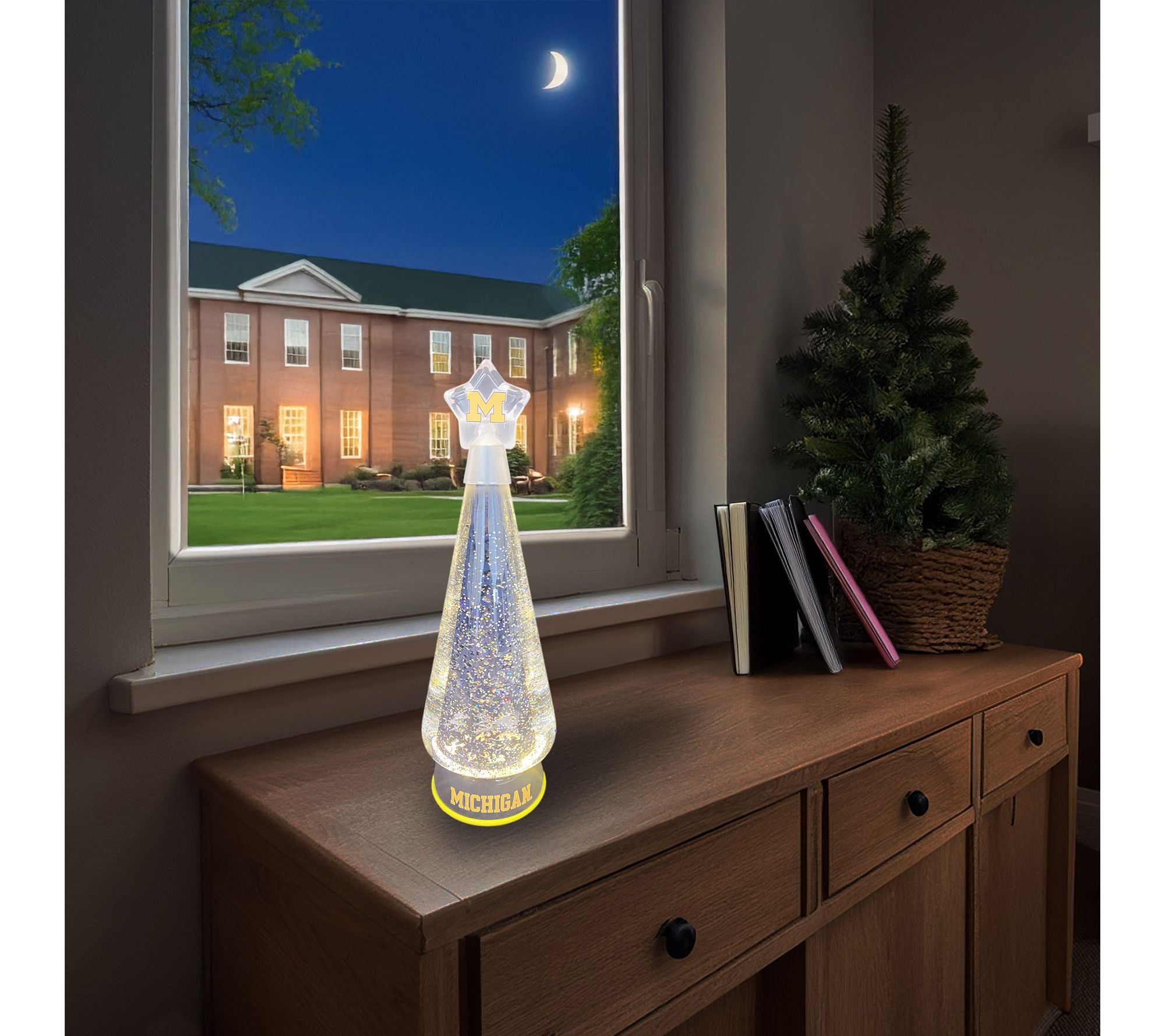 Santa's Workshop 12" NCAA Collegiate Glitter Globe Tree