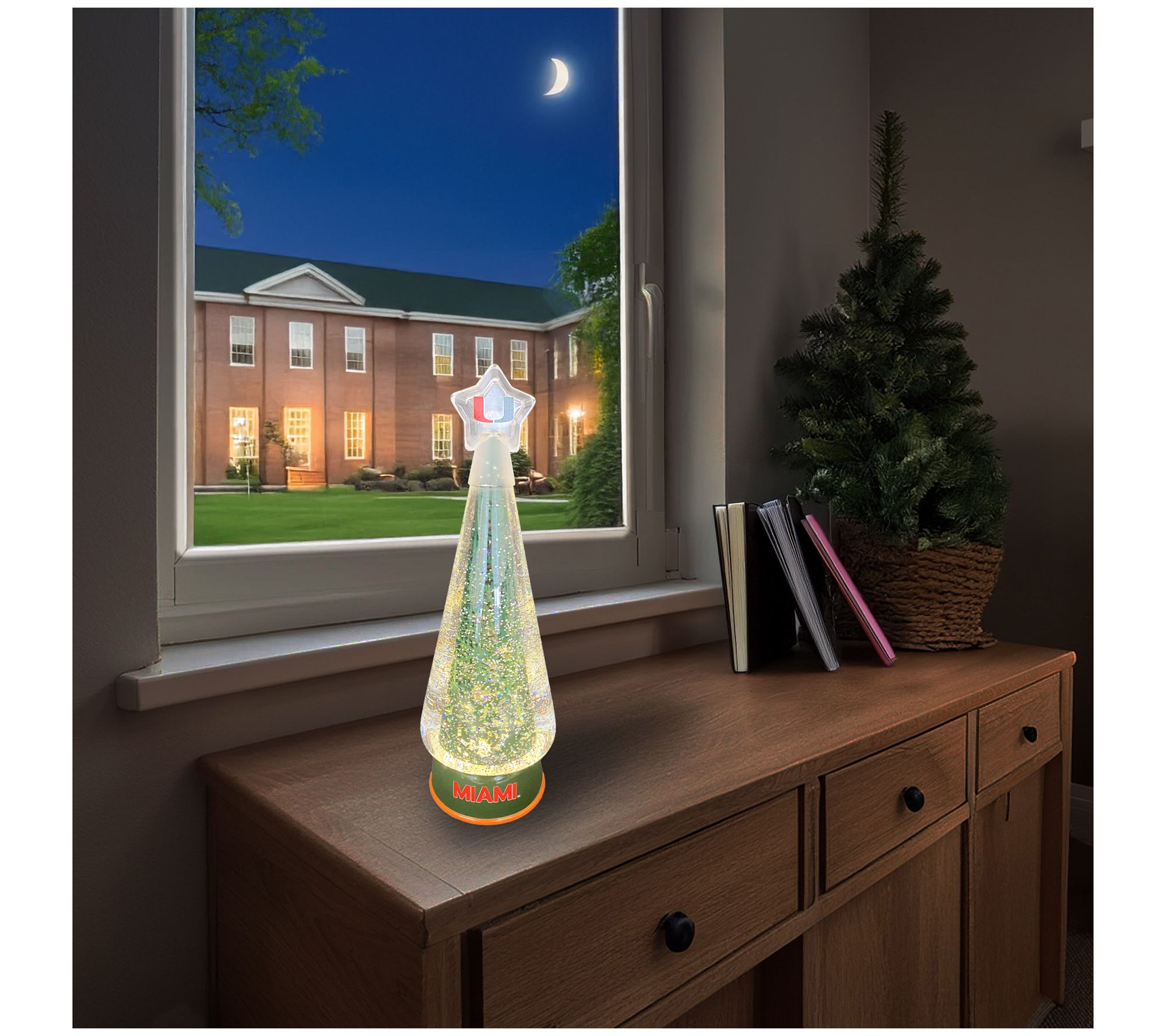 Santa's Workshop 12" NCAA Collegiate Glitter Globe Tree