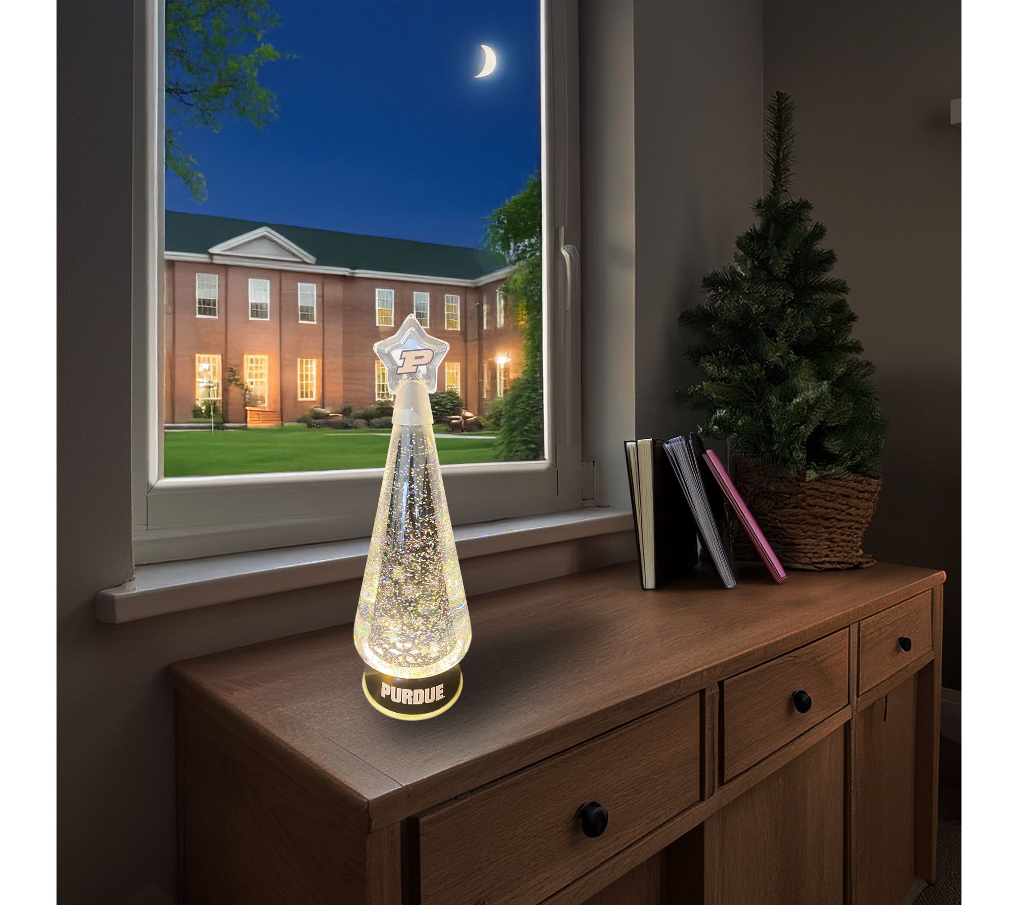 Santa's Workshop 12" NCAA Collegiate Glitter Globe Tree