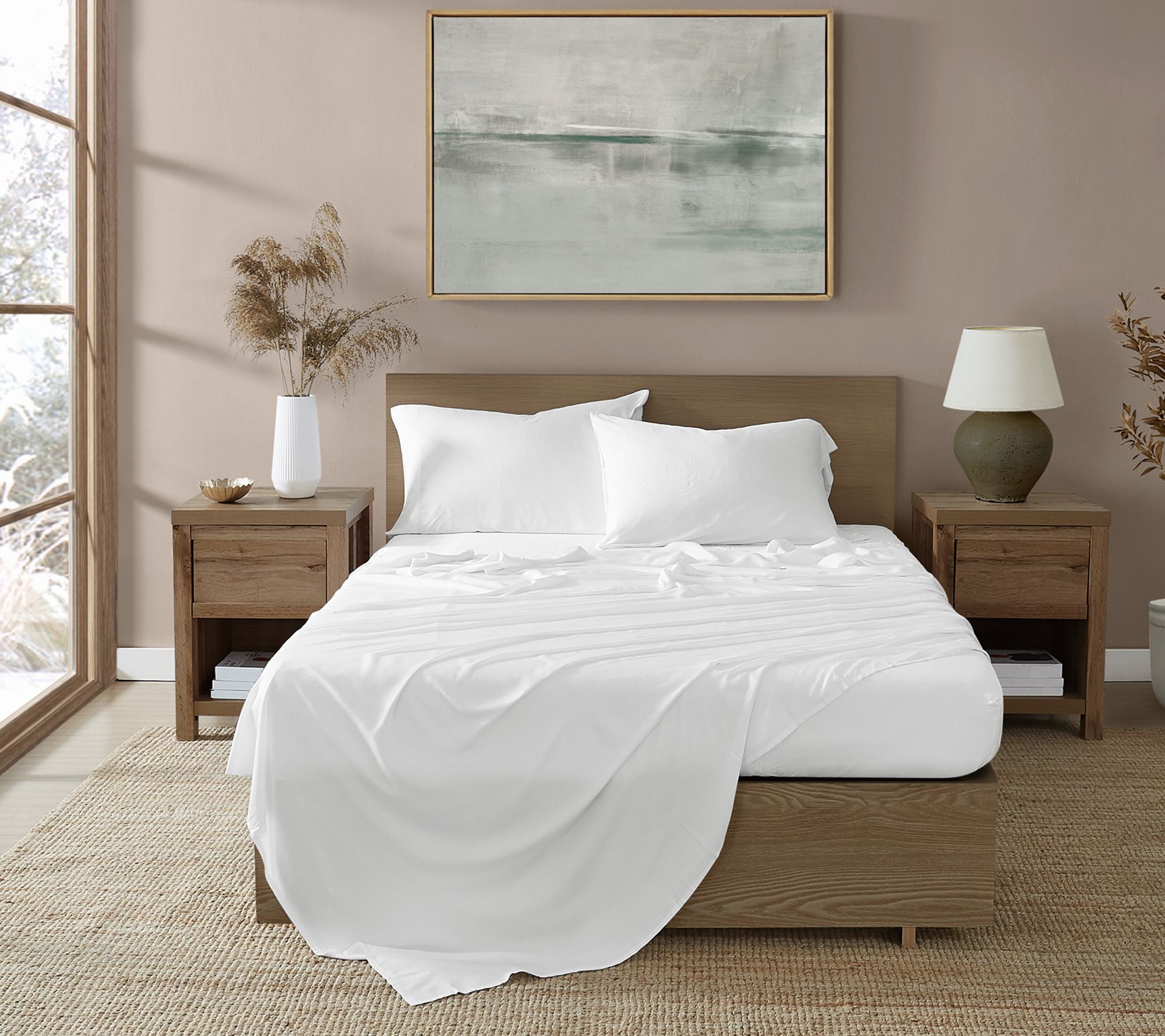 Brooklyn Loom 300TC 100% Rayon from Bamboo 4-Piece King Sheet