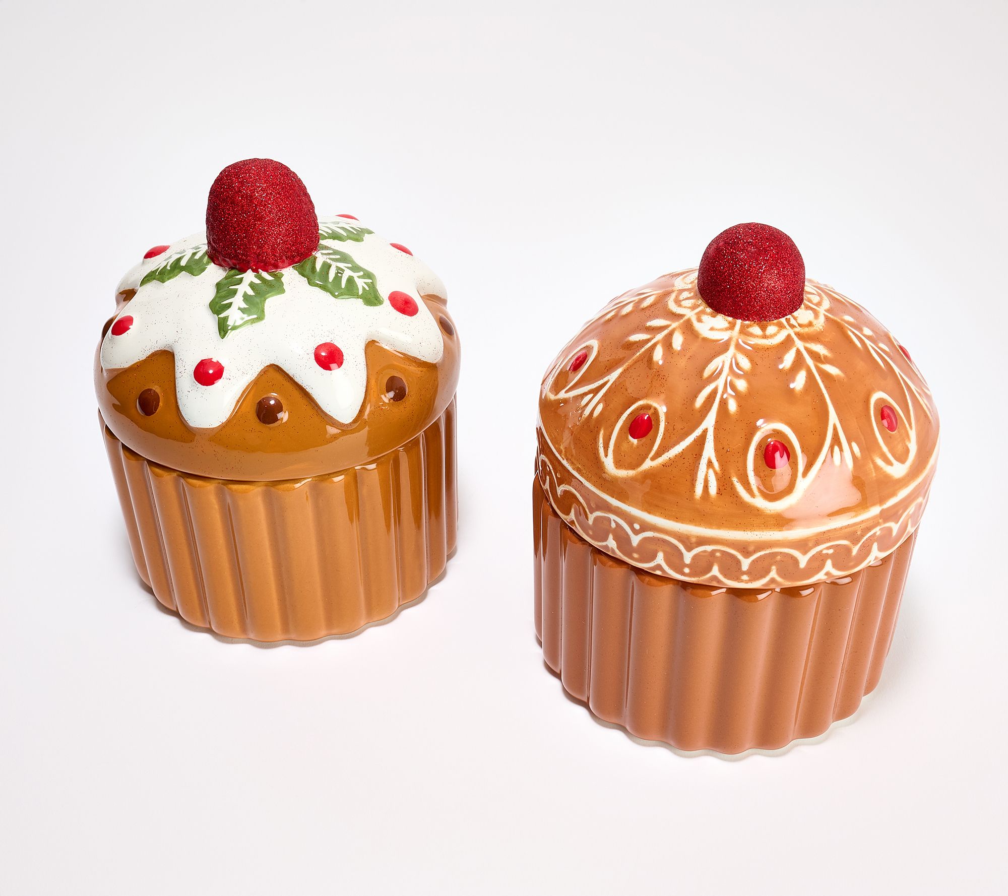 "As Is" HomeWorx by Slatkin + Co. S/2 6oz Cookie Ceramic Candles