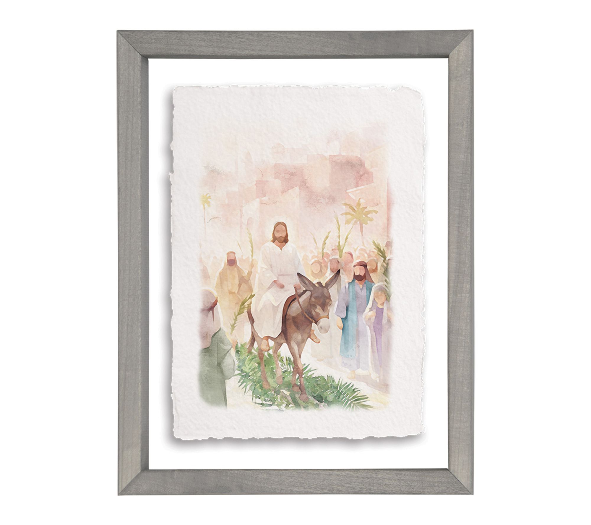 Sincere Surroundings 14" Palm Sunday Art Floating Frame Art
