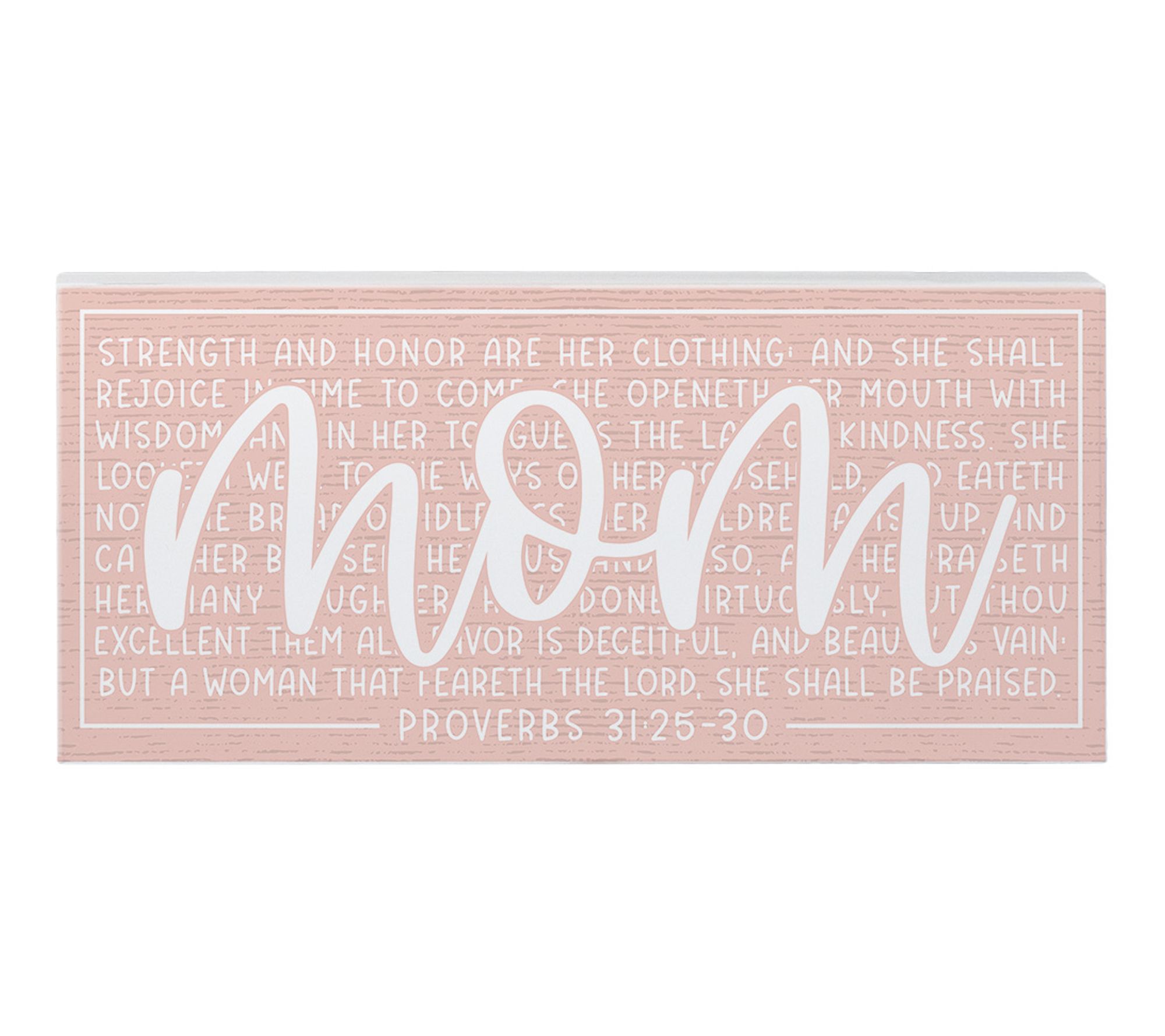 Sincere Surroundings 12" Mom Proverb Pink Inspire Board