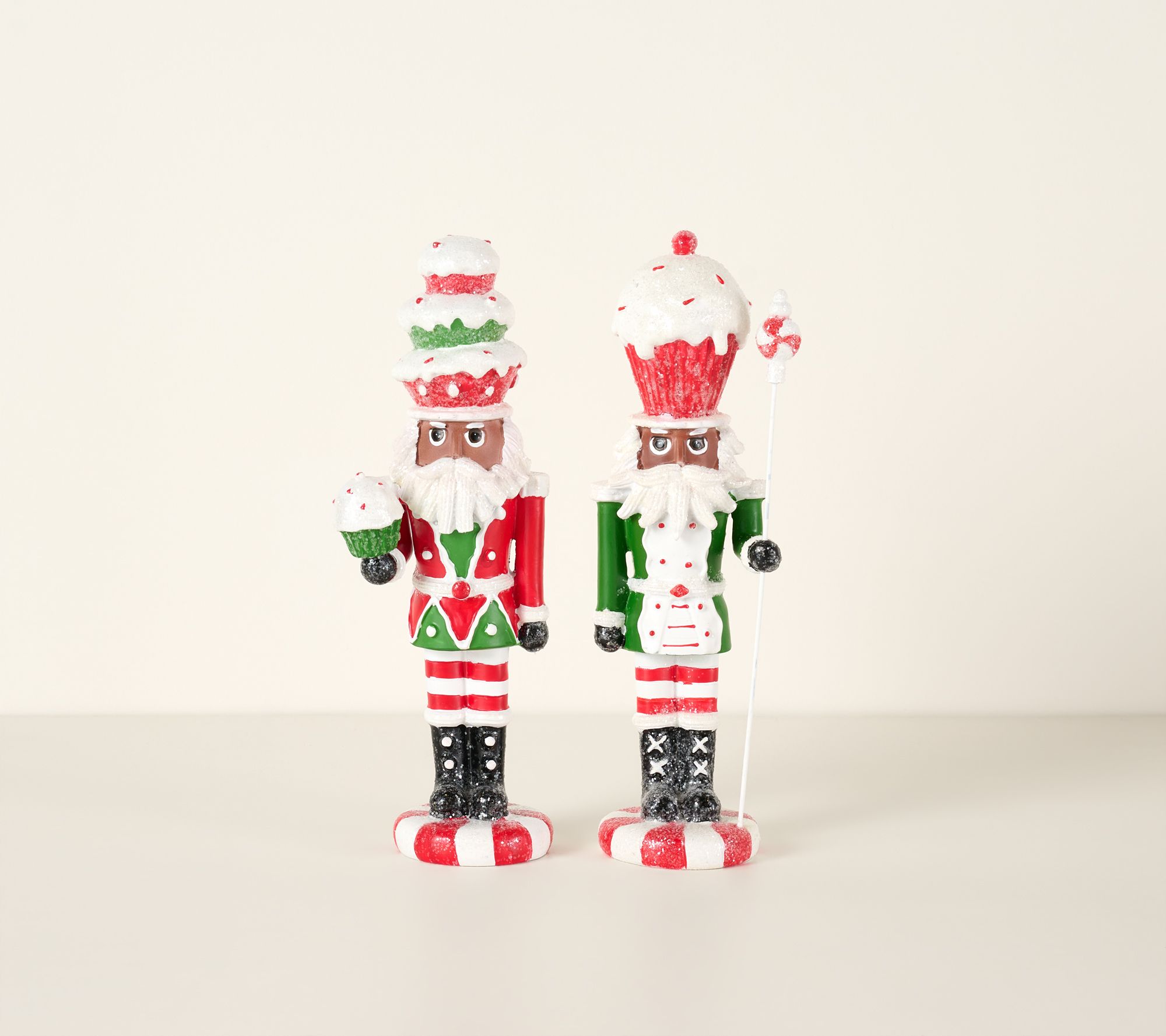  Set of 2 10" Nutcrackers by Valerie