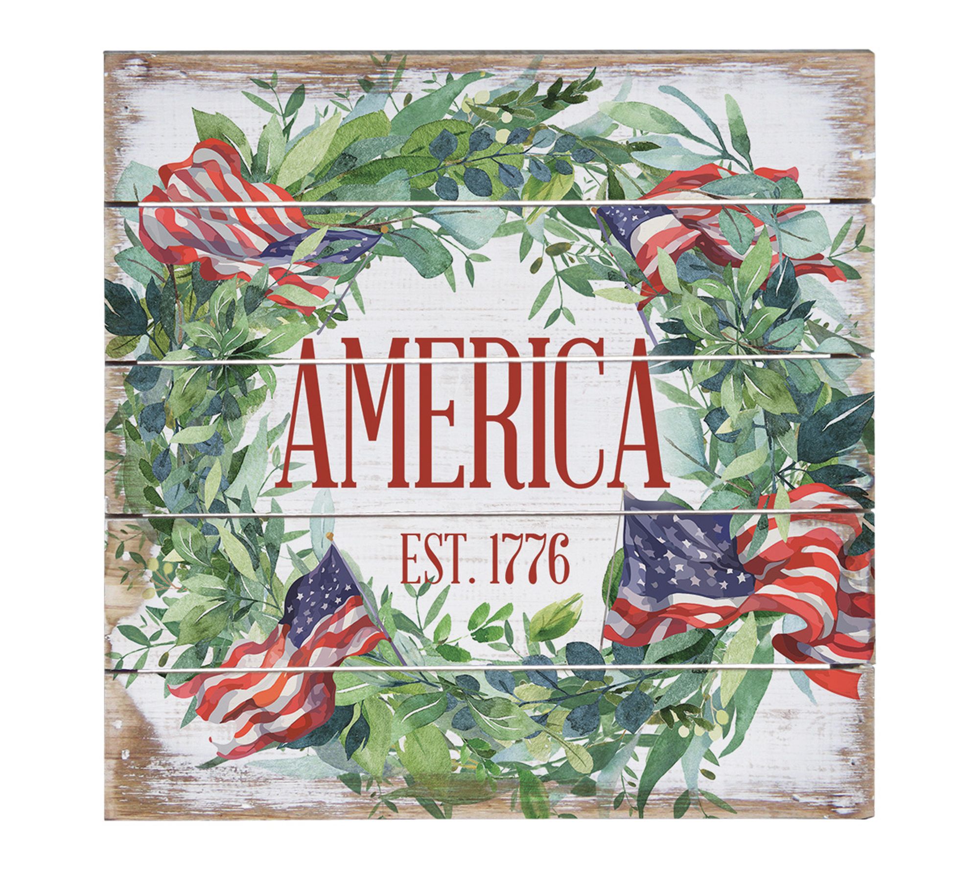 Sincere Surroundings 8" American 1776 Wreath Pallet Petite