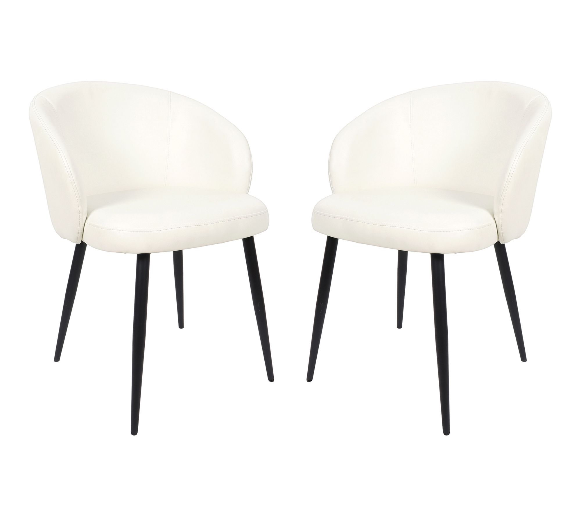 Manhattan Comfort Looma Vegan Leather Side Chai r - Set of 2
