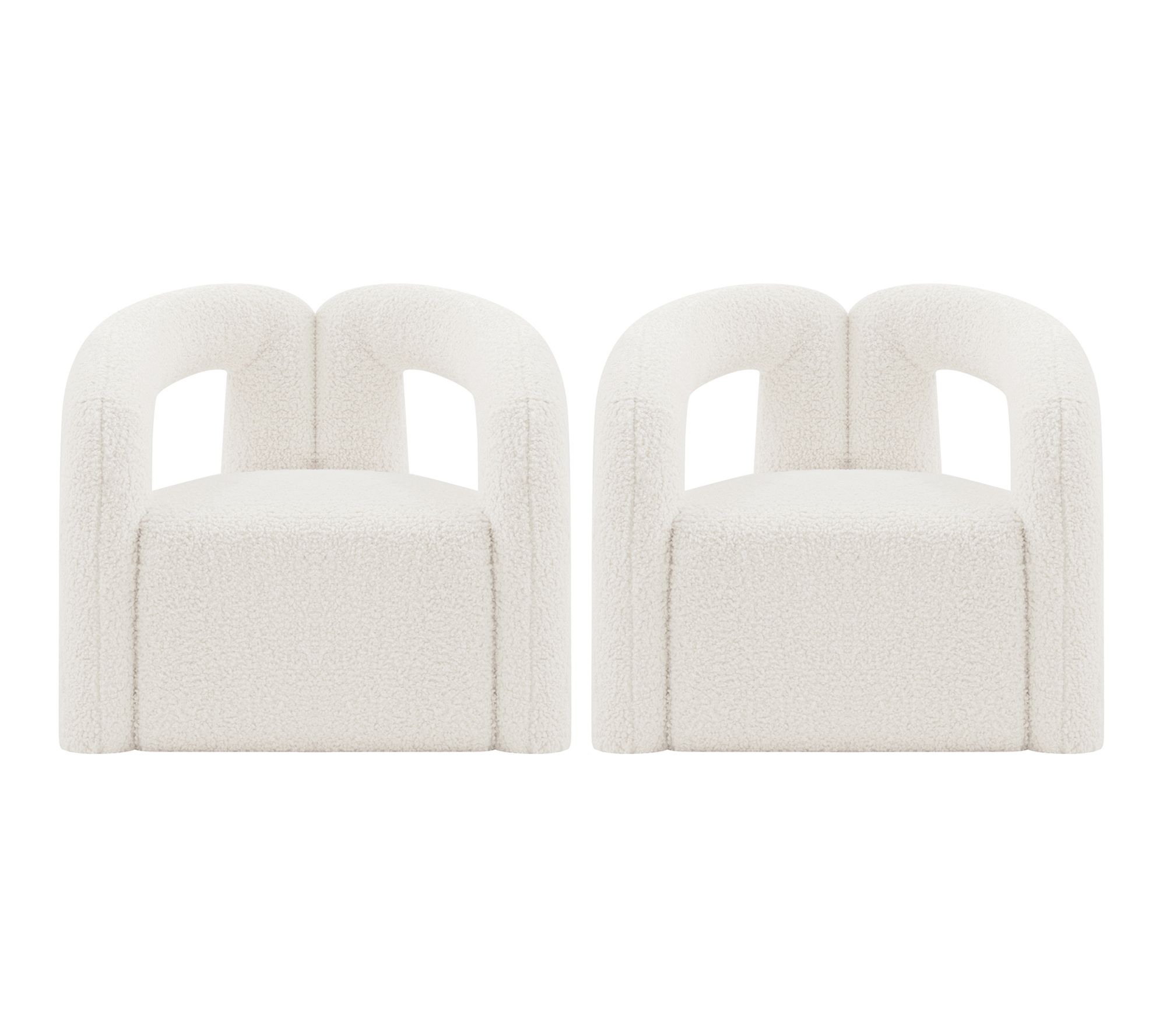 Manhattan Comfort Darian Boucle Lounge Chair -Set of 2