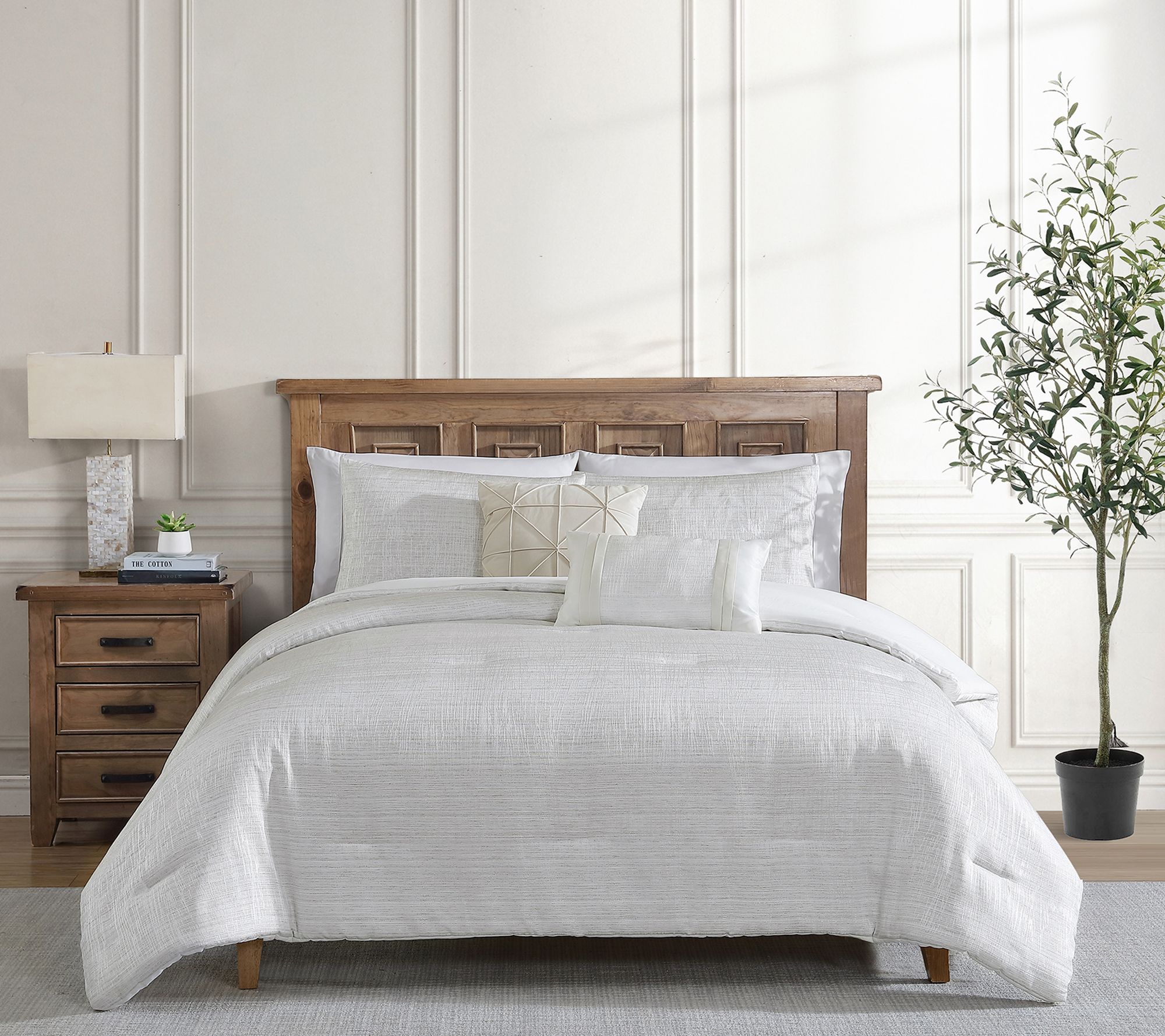 Tahari Home Olivia 5-Piece Jacquard Comforter Set, King