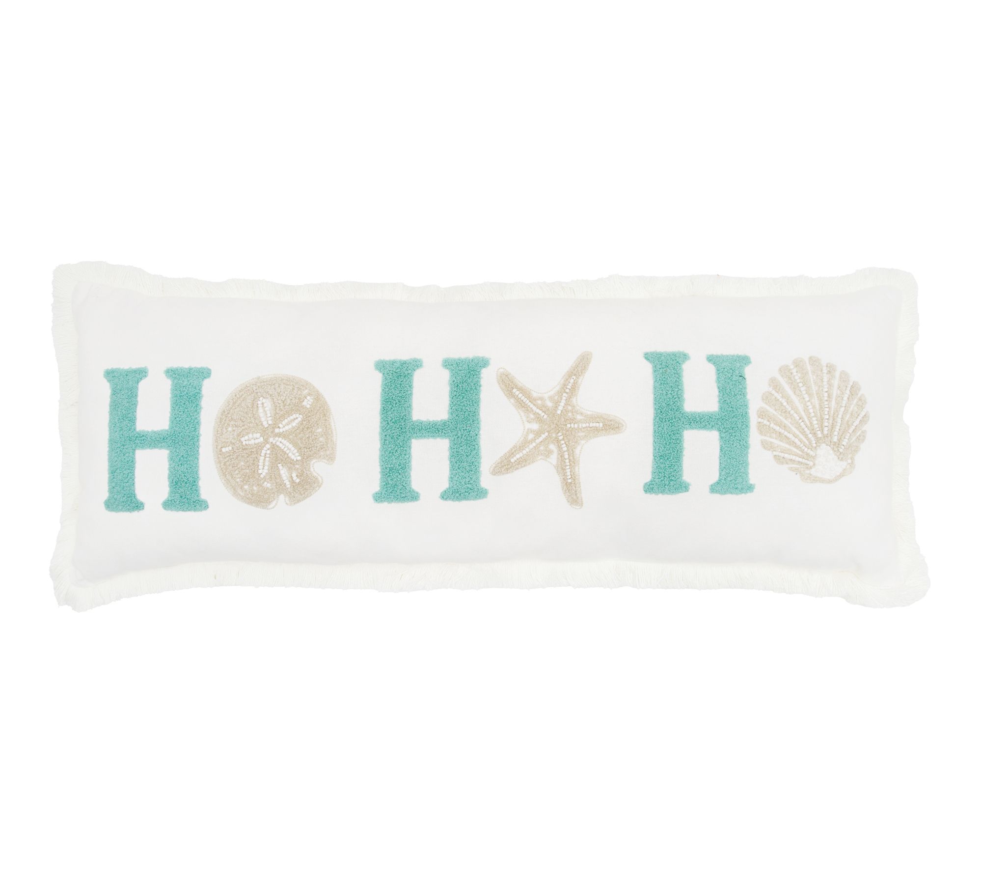 Ho Ho Ho Throw Pillow by Valerie