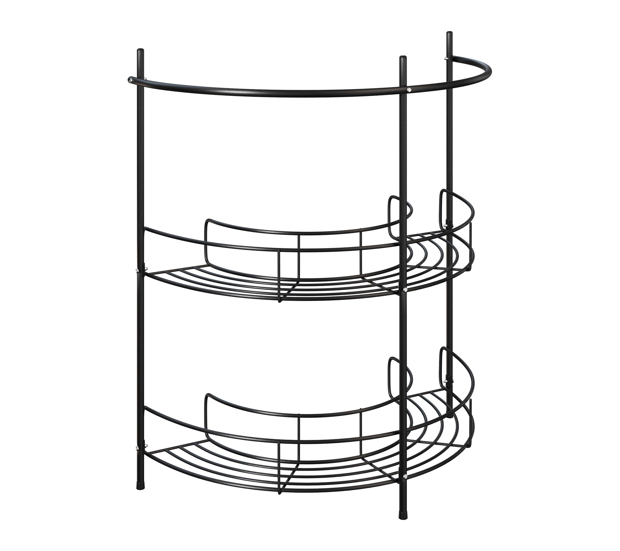 Lavish Home Pedestal Sink Organizer Compact Under Sink Rack