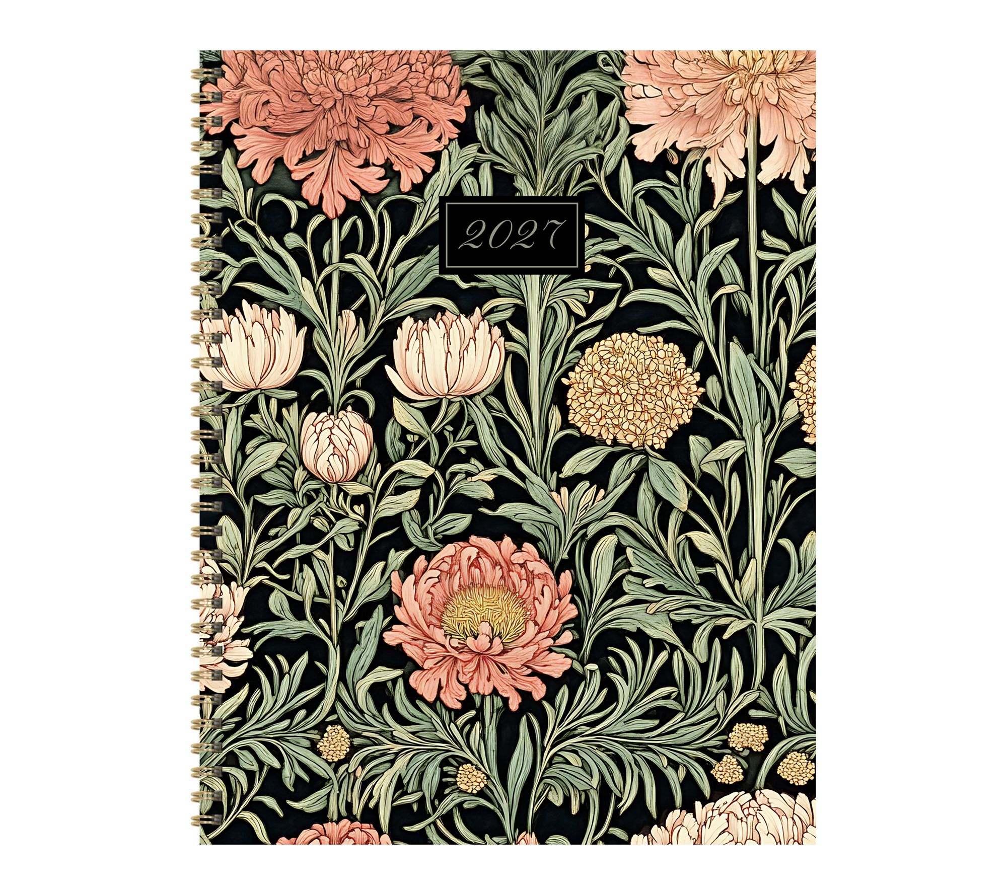 2027 Formal Flowers Large Weekly Monthly Planner