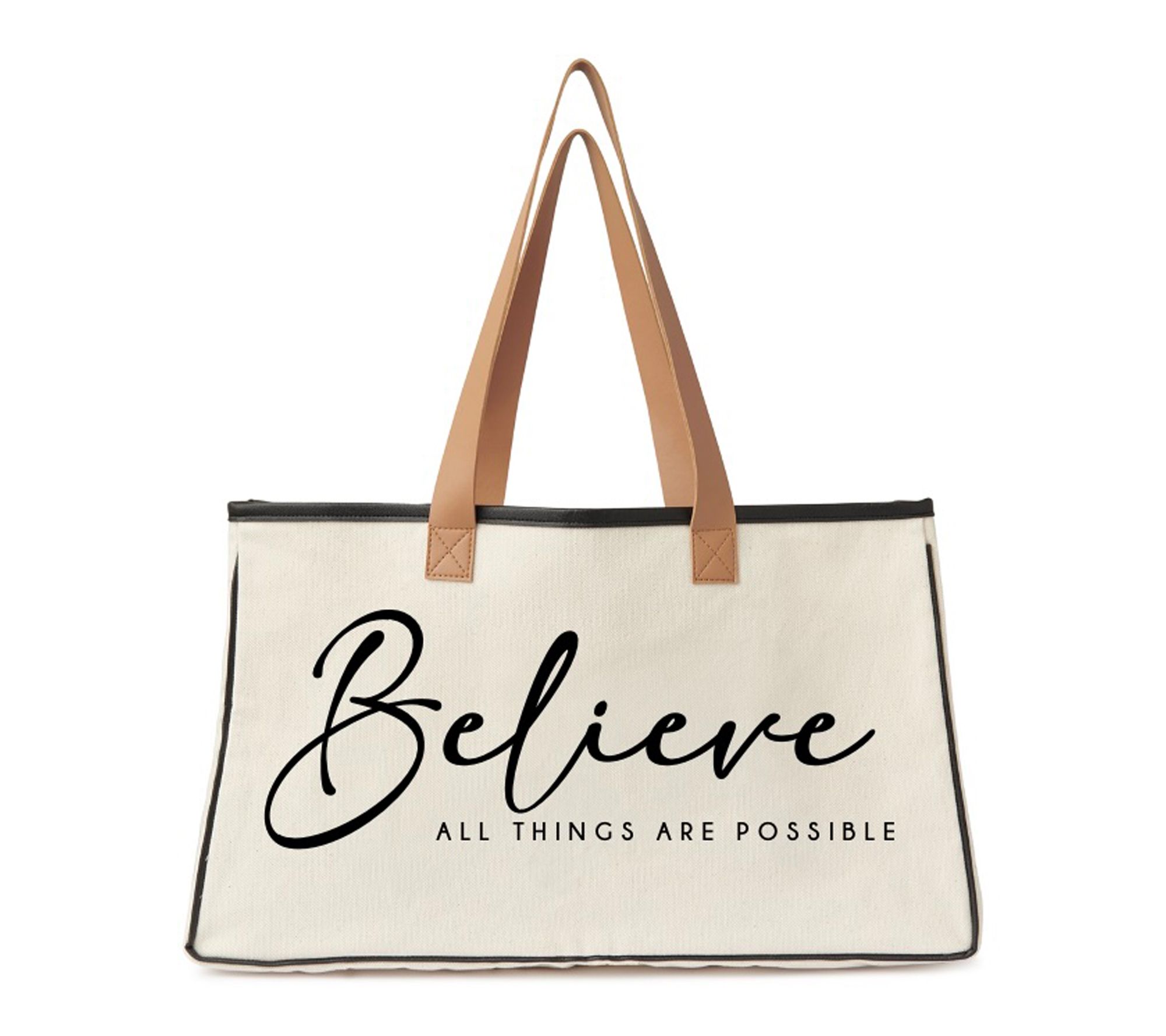 The Vintage Sparrow Inspirational Tote Bag with Outside Pocket