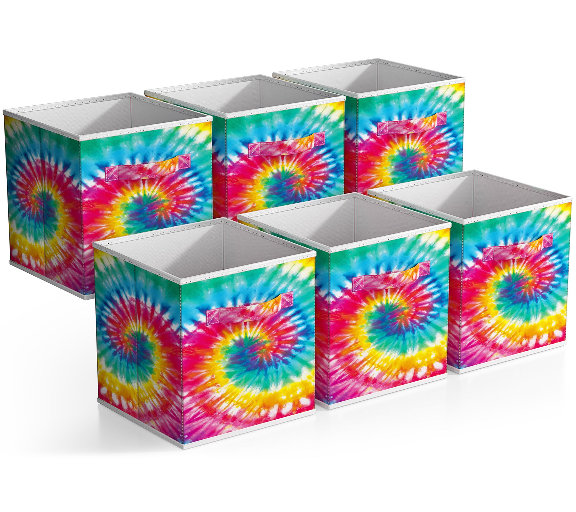 Sorbus 11" Foldable Storage Cubes with Handle - 6 PK