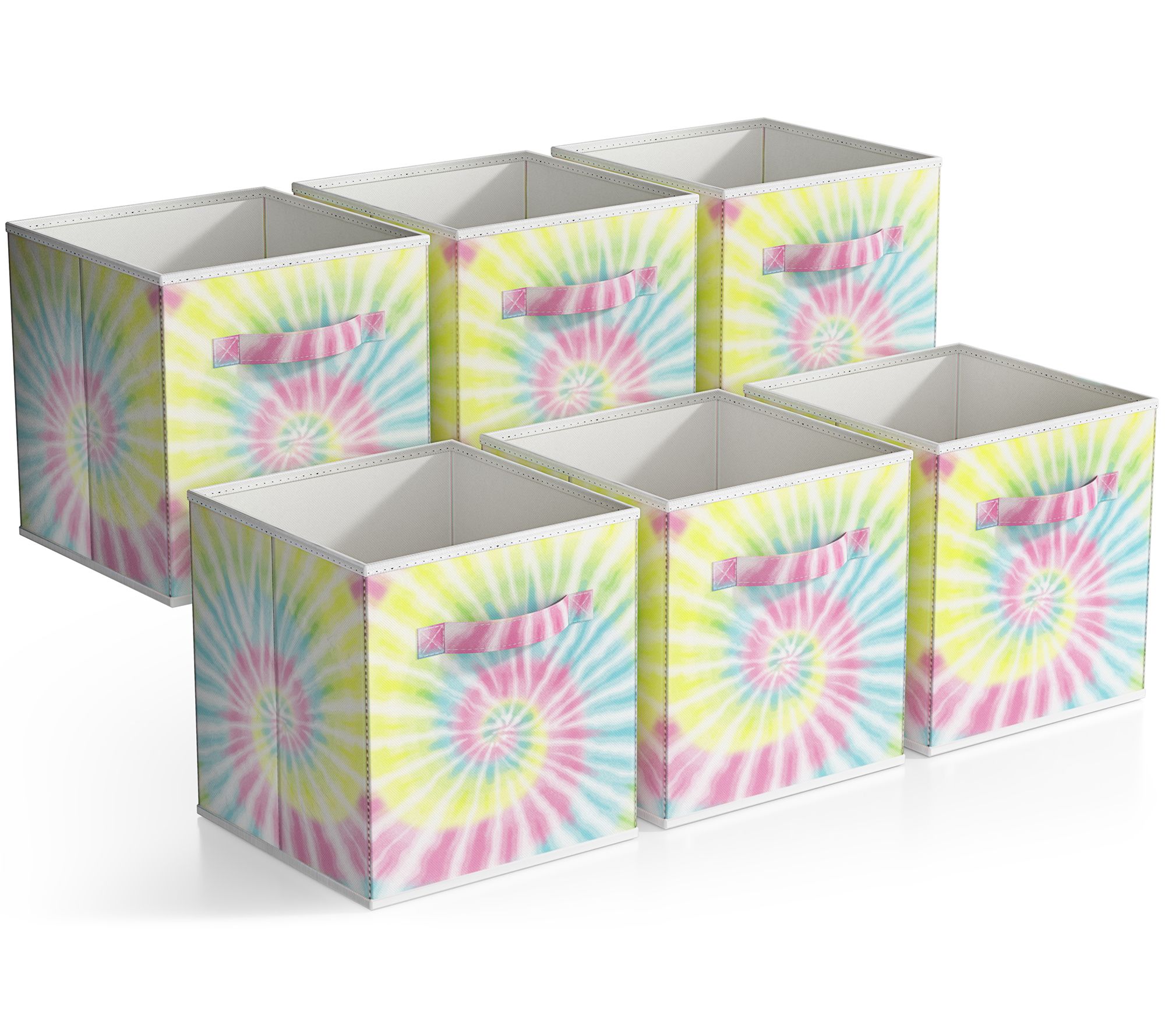 Sorbus 11" Foldable Storage Cubes with Handle - 6 PK