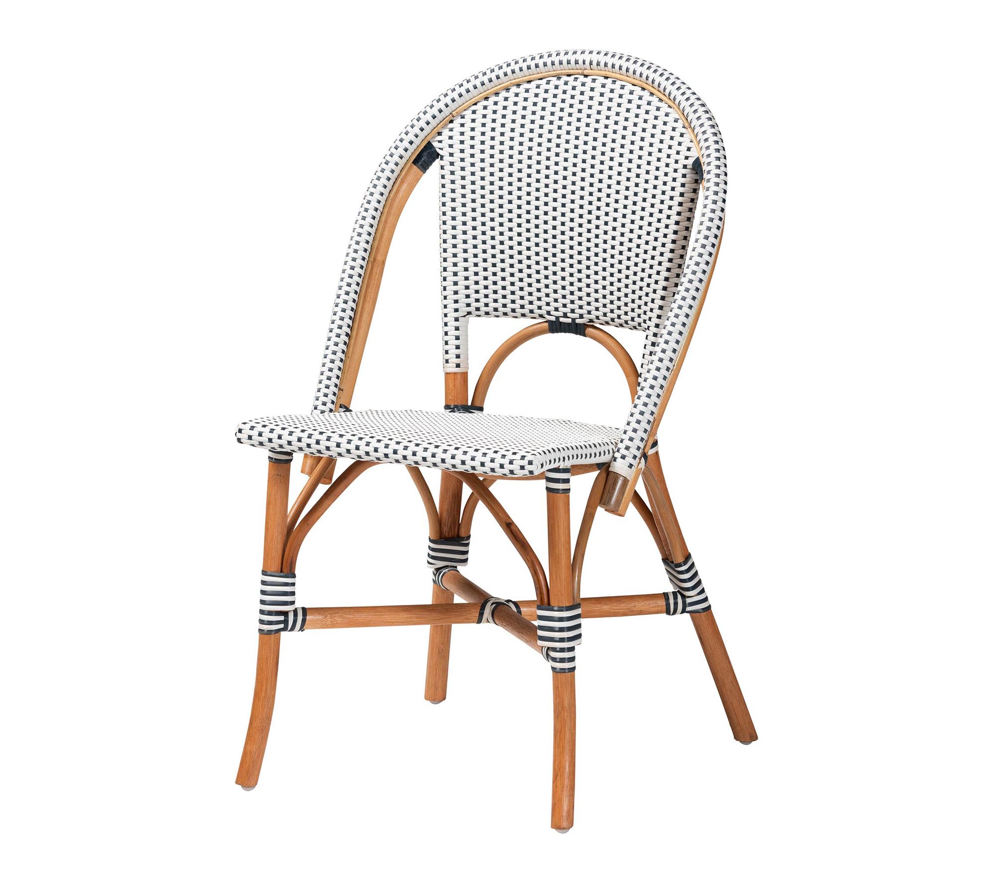 bali & pari Genica Weaving and Natural Rattan Bistro Chair