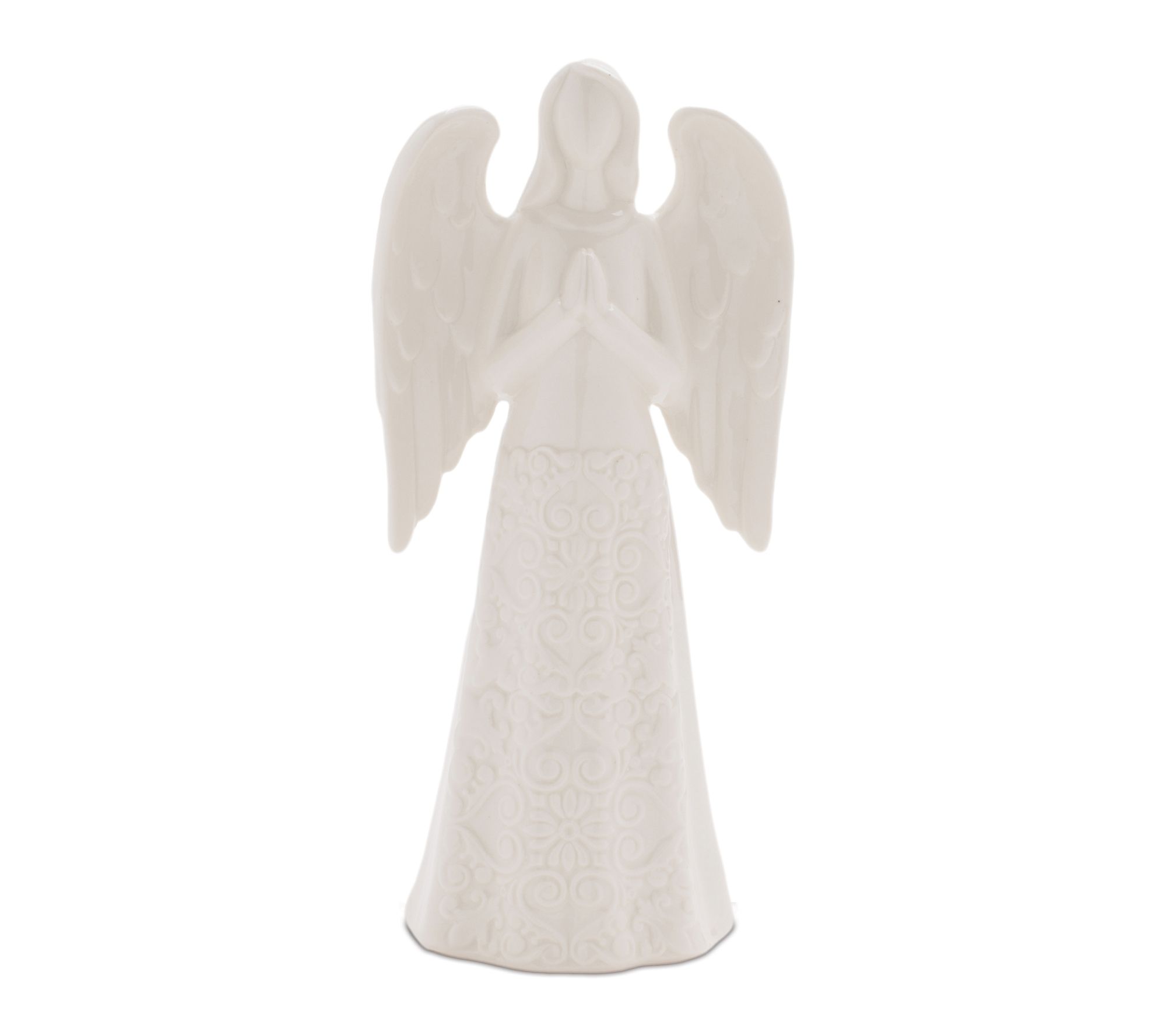 Melrose White Praying Angel Ceramic Figurine