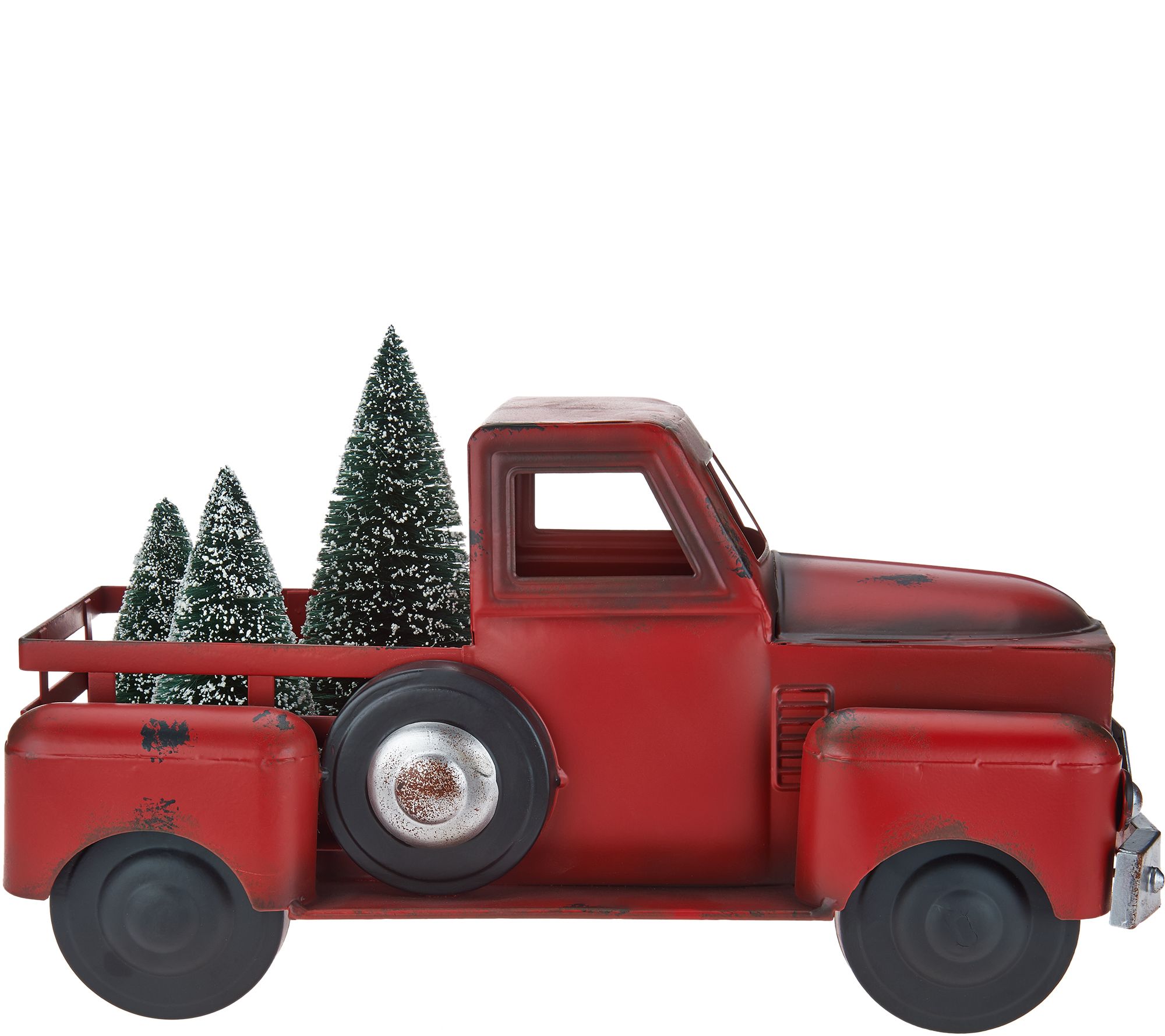 Details about   Red Metal Pickup Truck Qvc Valerie Parr Hill NEW Christmas Tree HUGE 17 1/2” 