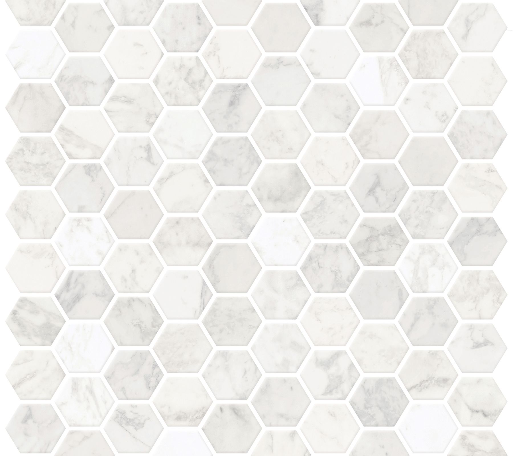 Hexagon Marble Peel & Stick Backsplash Tiles