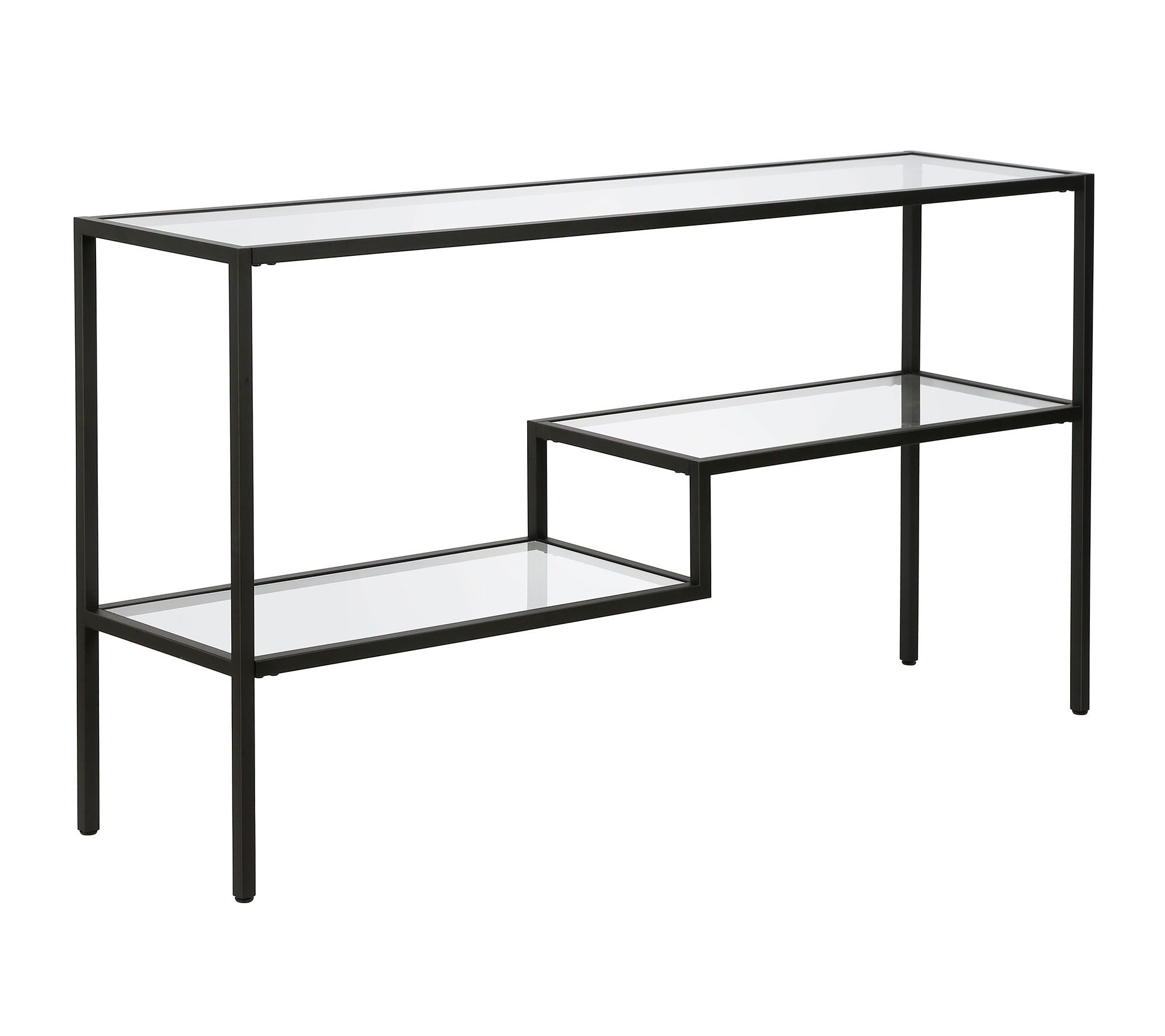 Hudson & Canal Lovett 55" Console Table with 2 Lower Shelves
