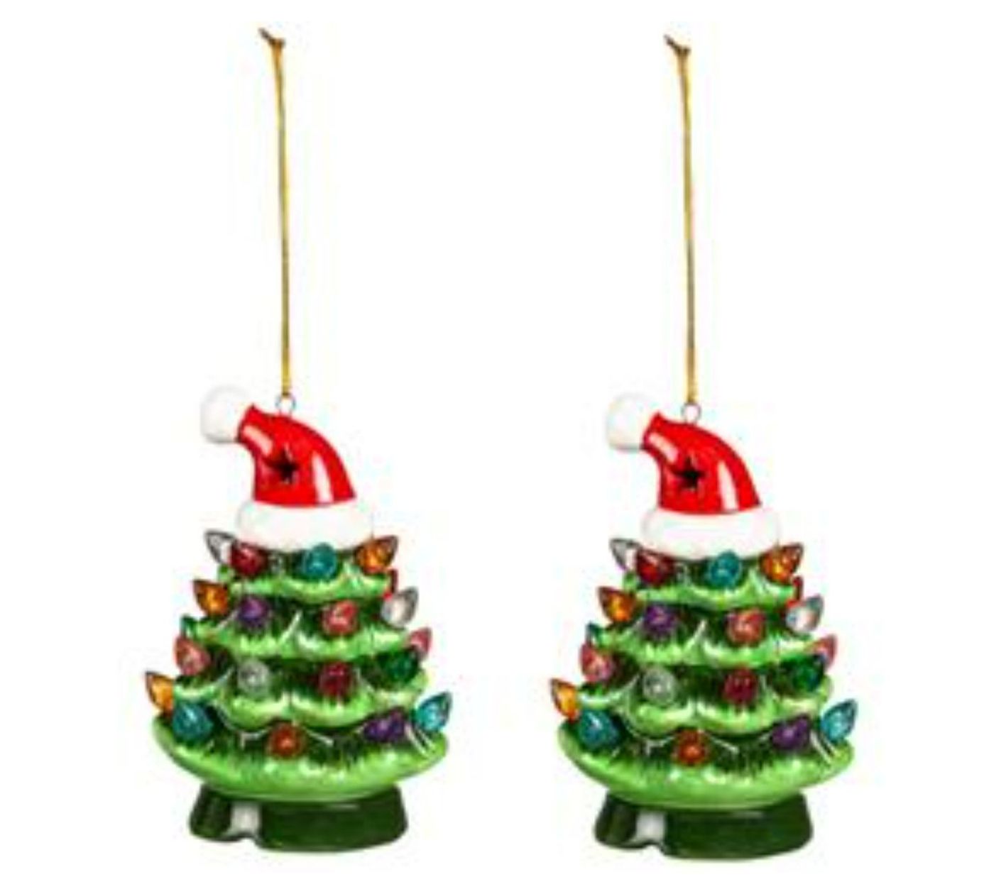 S3350A82 Ceramic Christmas Ornament Dwarf Oliver with Green Hat