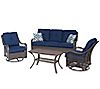 Hanover Outdoor Orleans 4-Piece All-Weather Patio Set