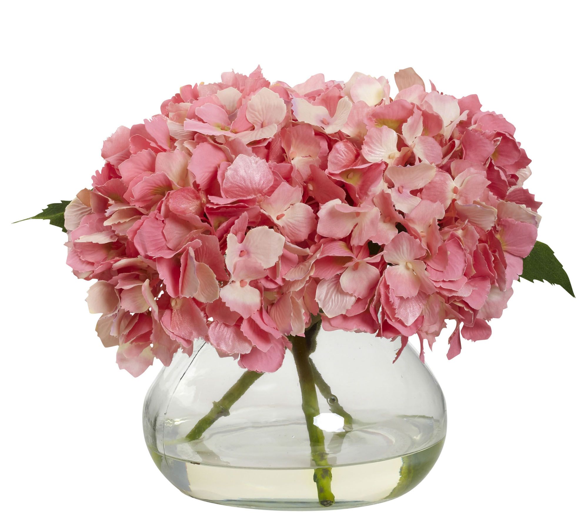 Blooming Hydrangea with Vase by Nearly Natural