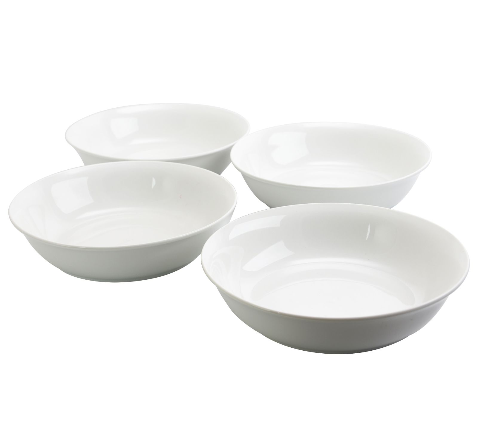 Gibson Wide Rim Dinner Bowl Set of 4 - QVC.com