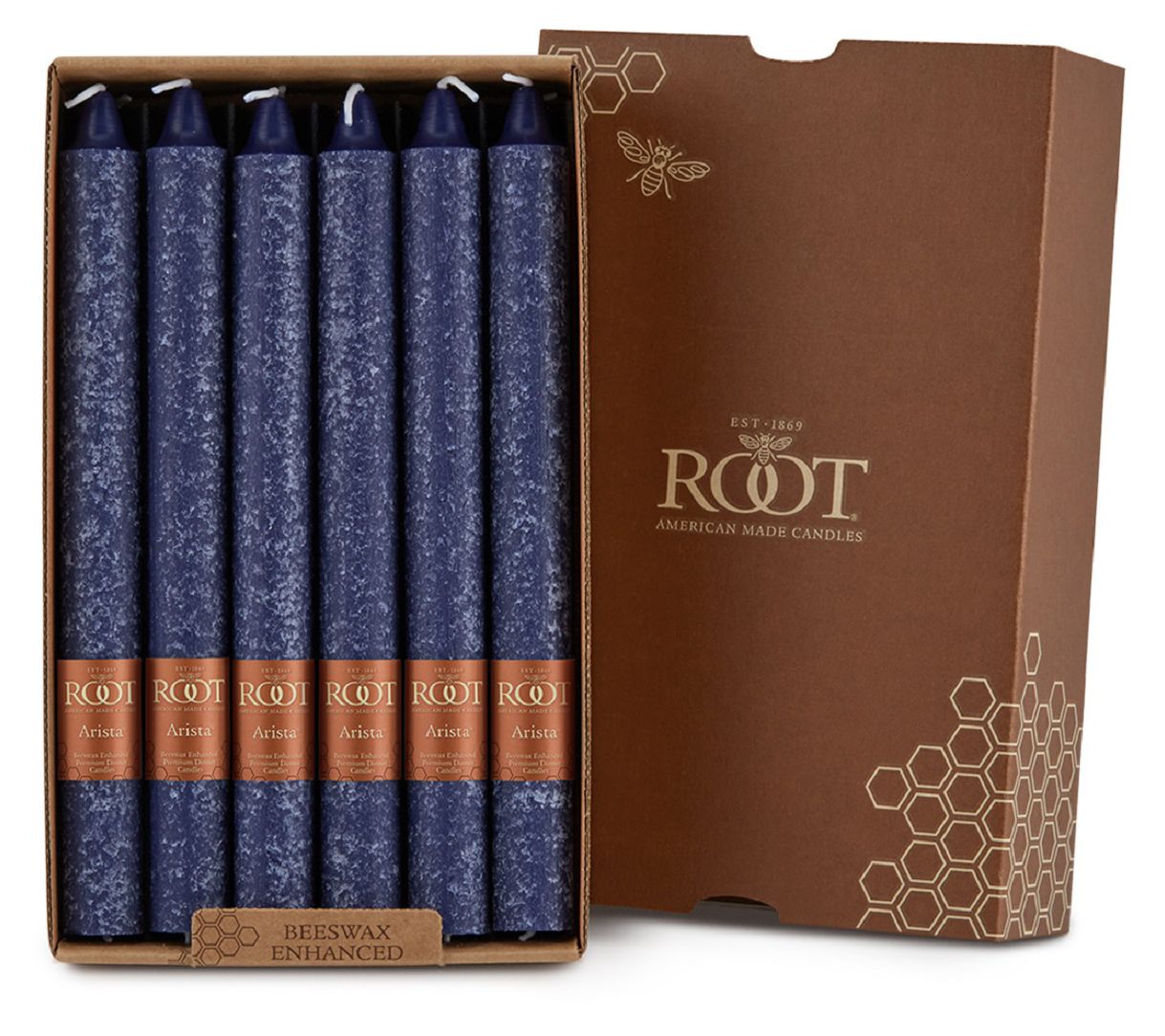 ROOT 9" Timberline Arista Taper Candles box of12 core