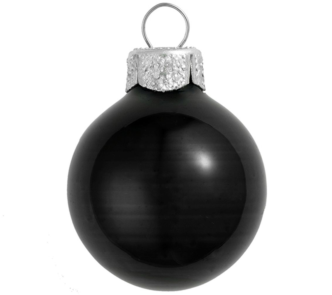 Whitehurst 6-Pi ece 4" Glass Or nament with Shi ny Finish