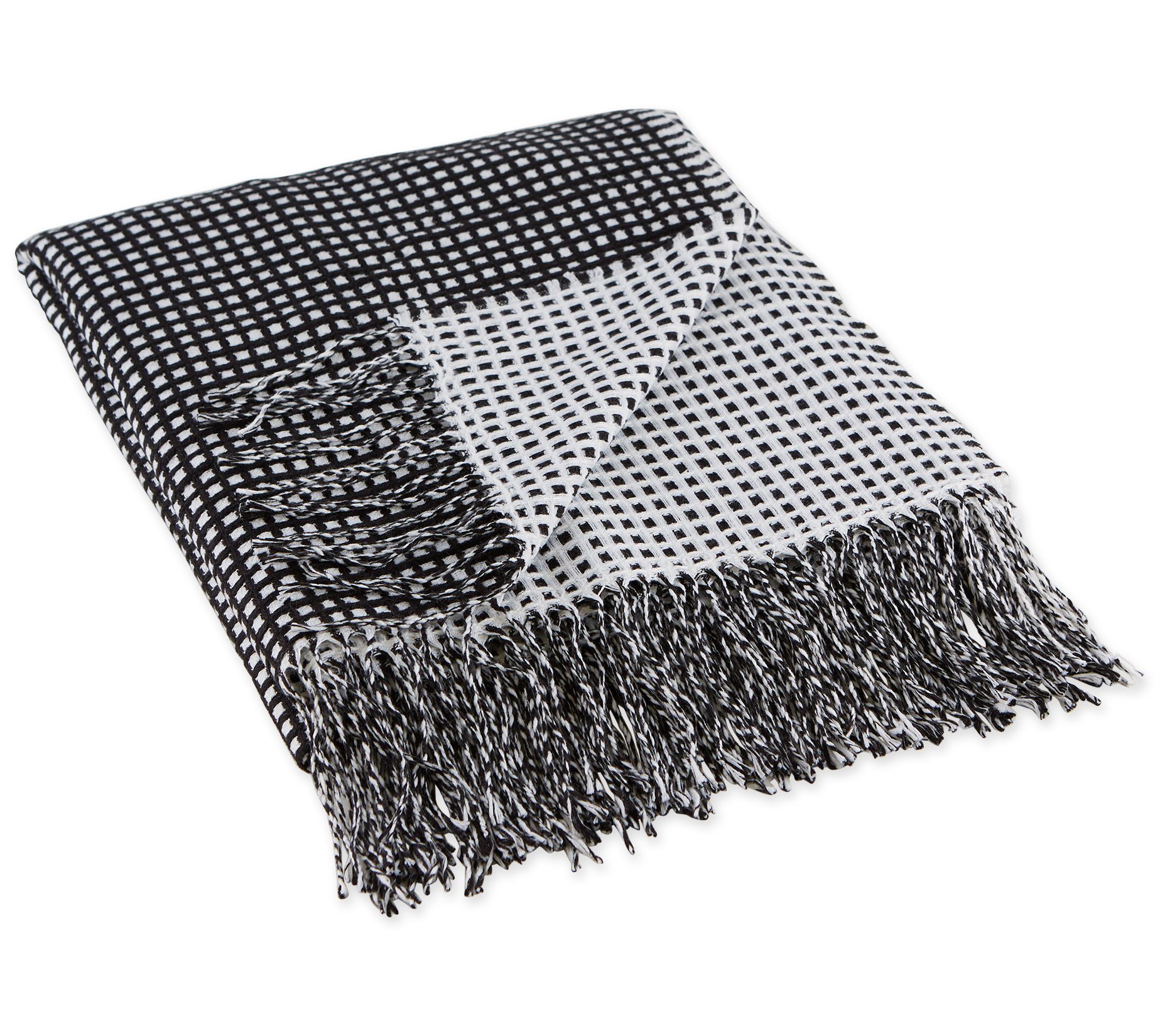 Design Imports Waffle Knit Throw