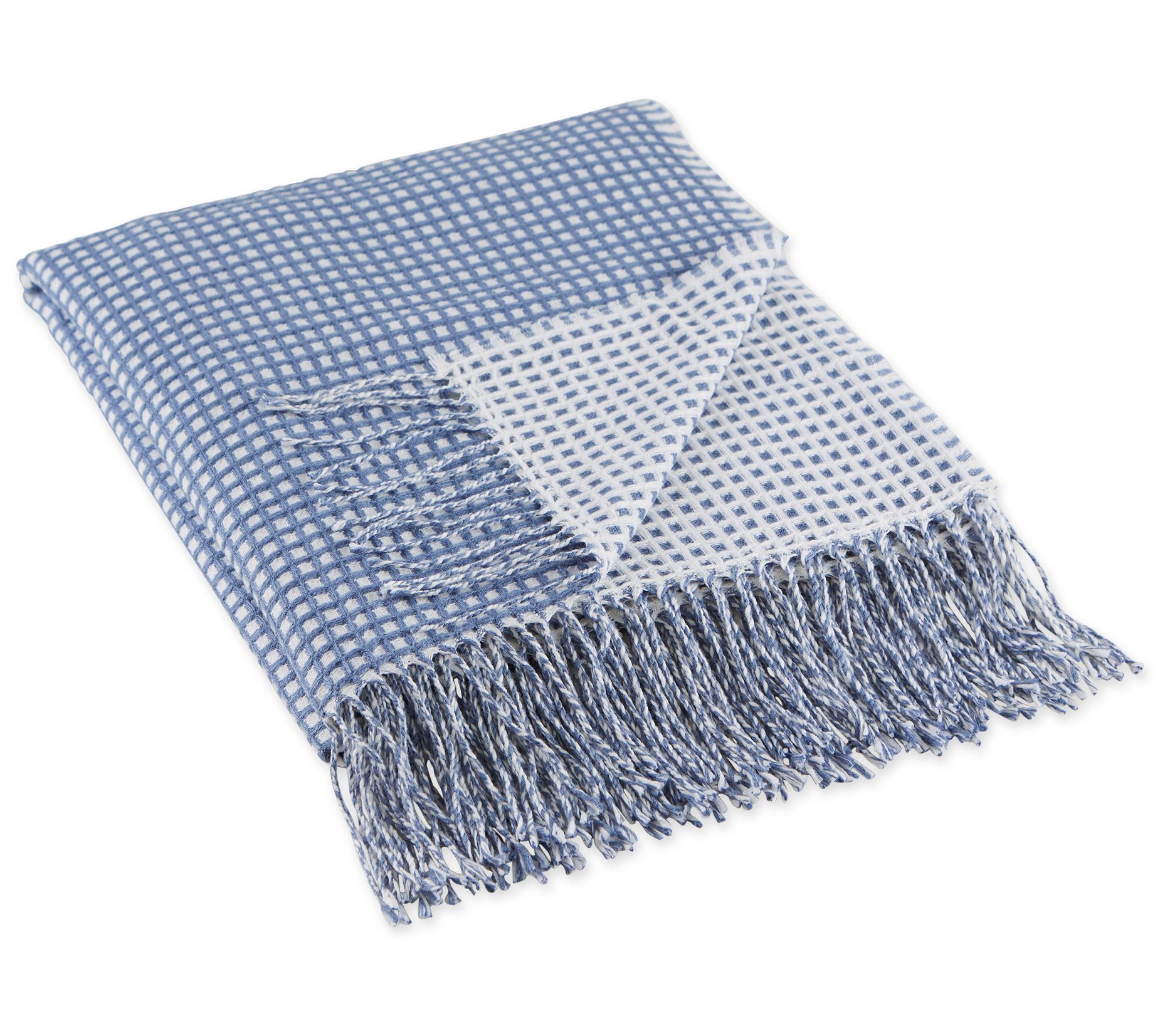 Design Imports Waffle Knit Throw