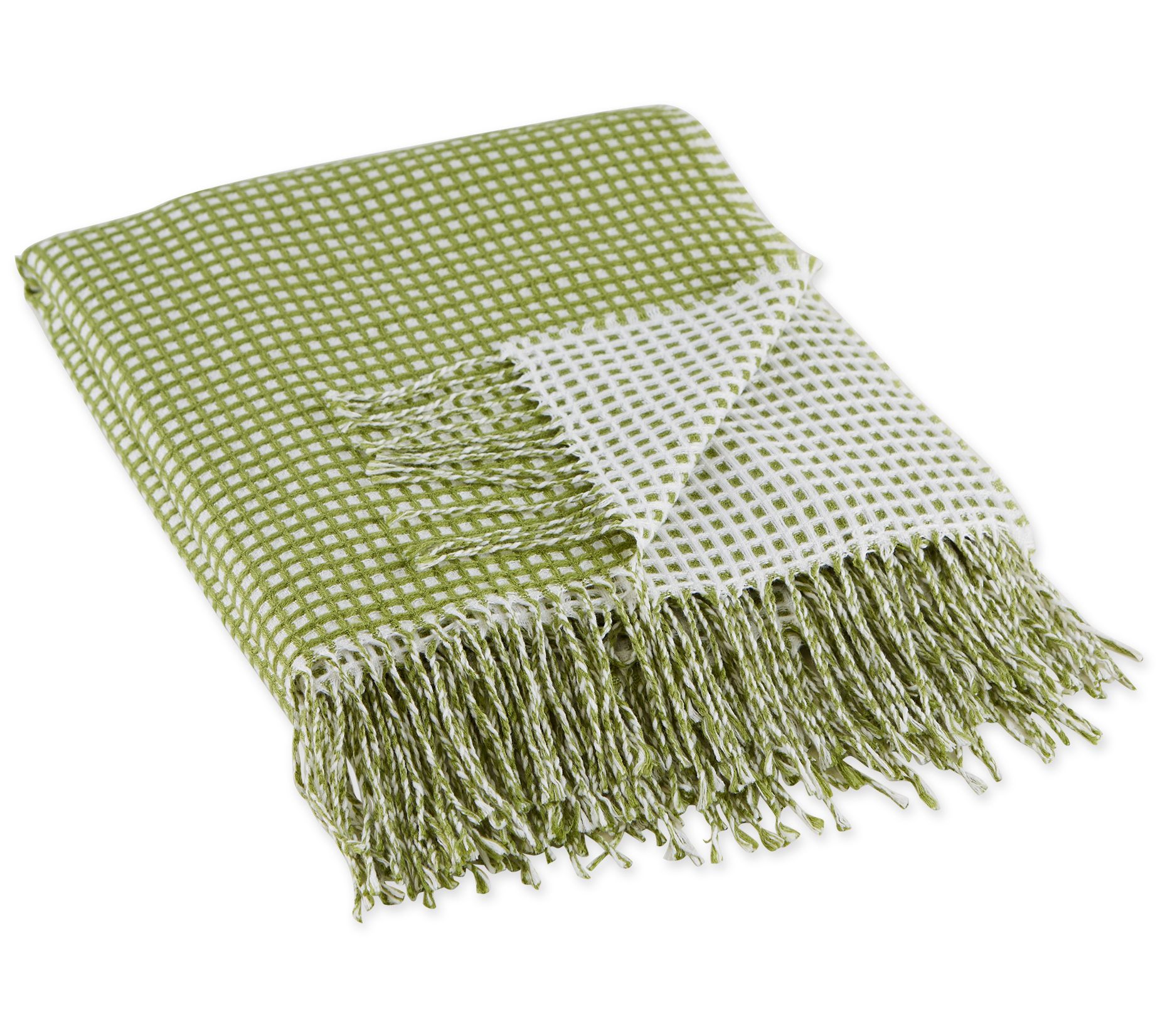 Design Imports Waffle Knit Throw