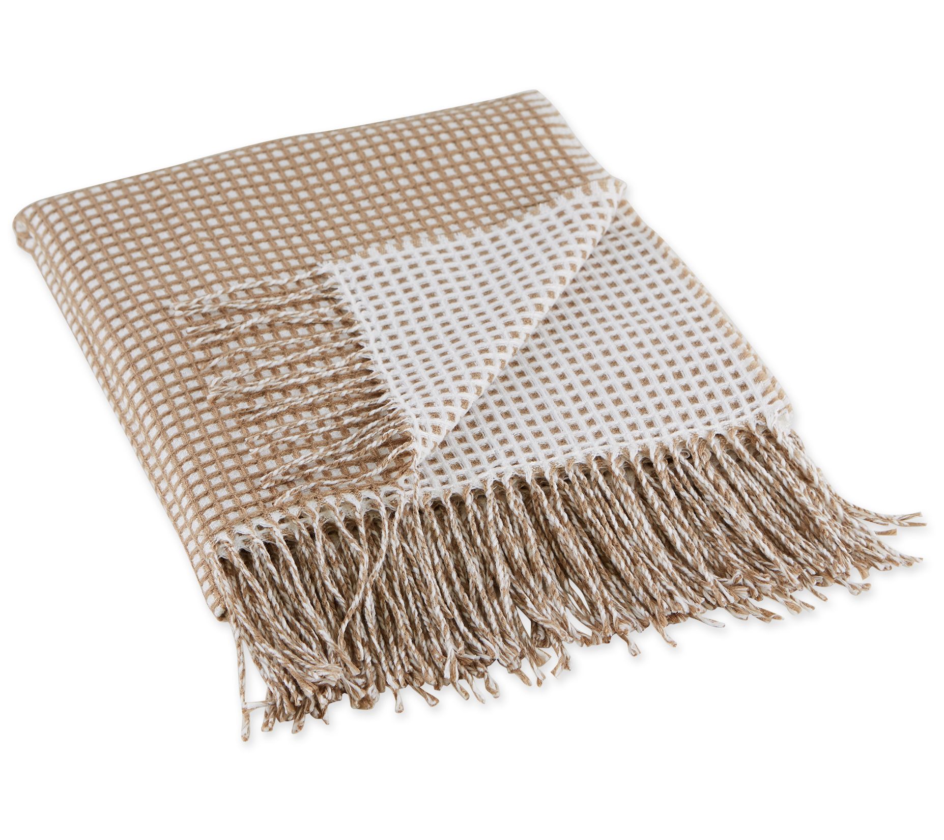 Design Imports Waffle Knit Throw