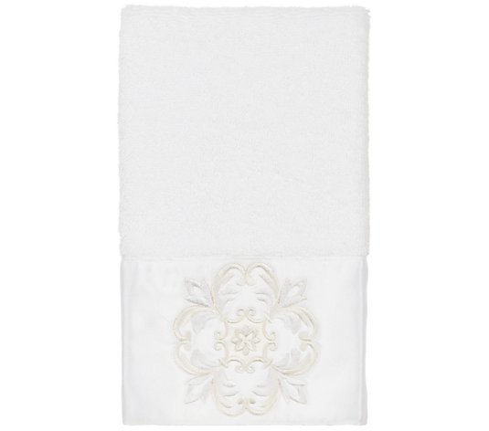 Linum Home Textiles Alyssa Embellished Hand Towel
