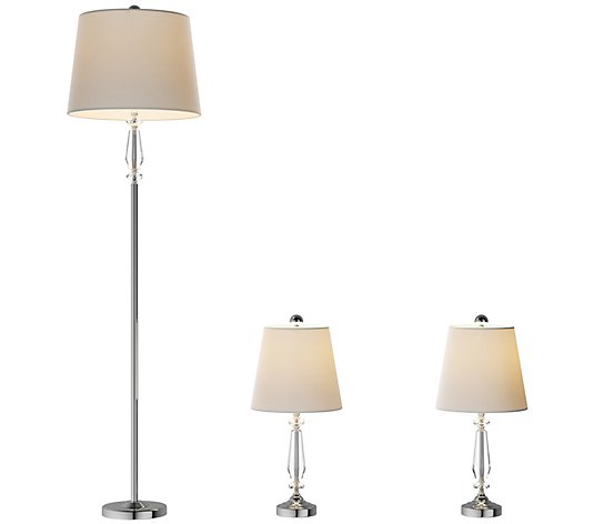 Crystal Candlestick Lamps Set Of 3 By, Qvc Floor Lamps