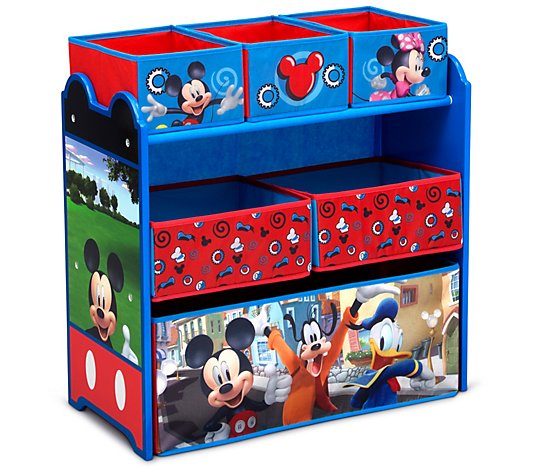 Disney Mickey Mouse 6-Bin Design and Store ToyOrganizer