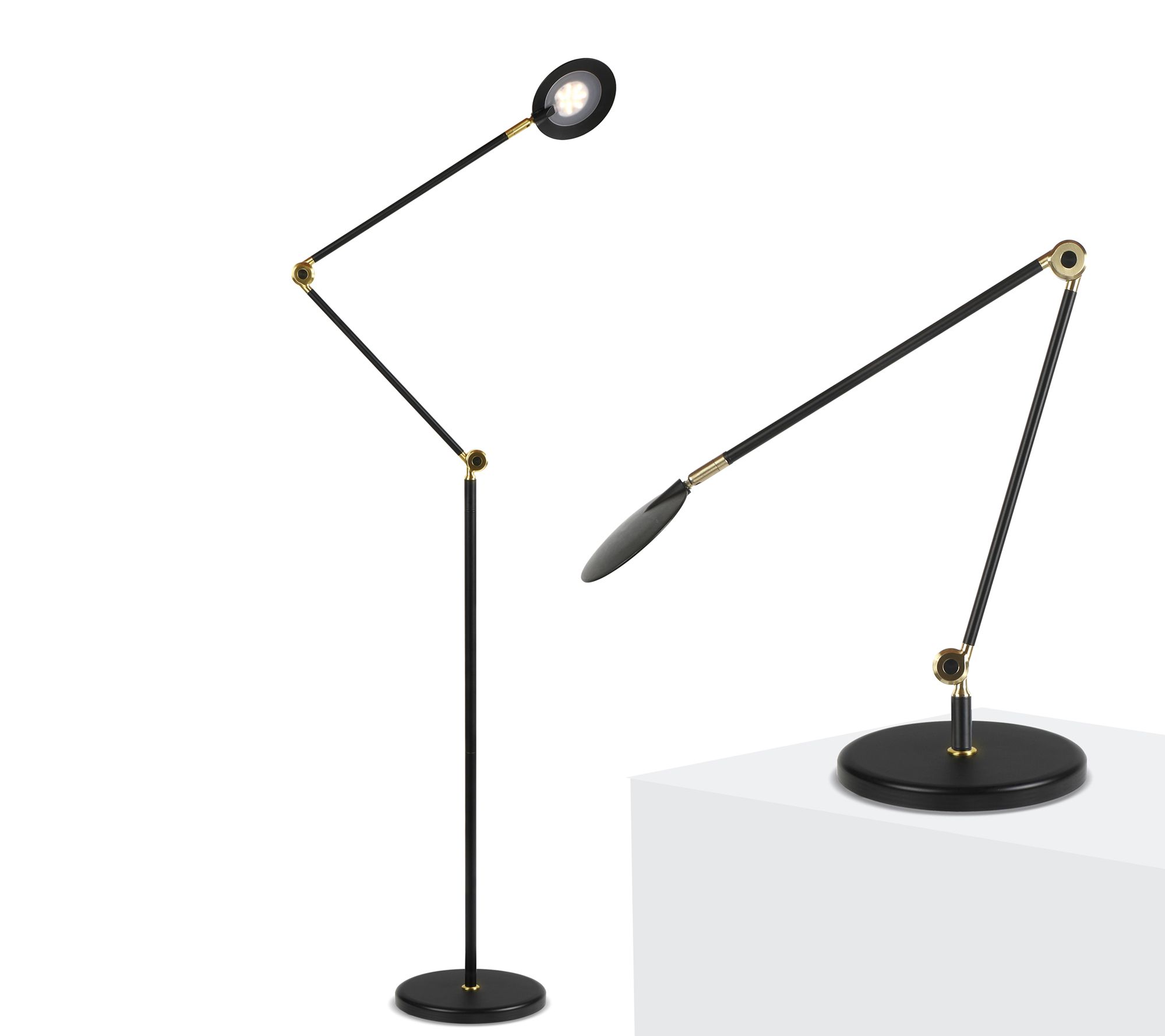 Brightech Sage 2 in 1 68 in. LED Reading Floornd Table Lamp