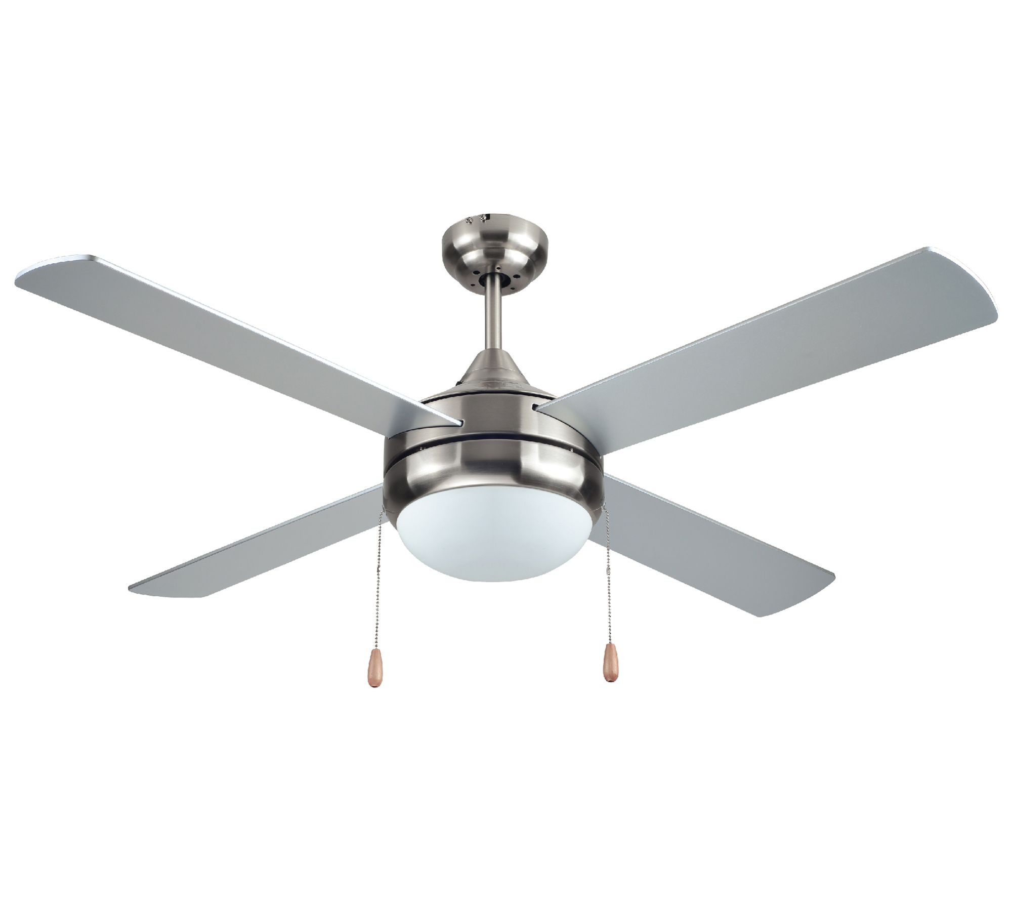 BLACK+DECKER 52 in. Ceiling Fan with Pull ChainSilver