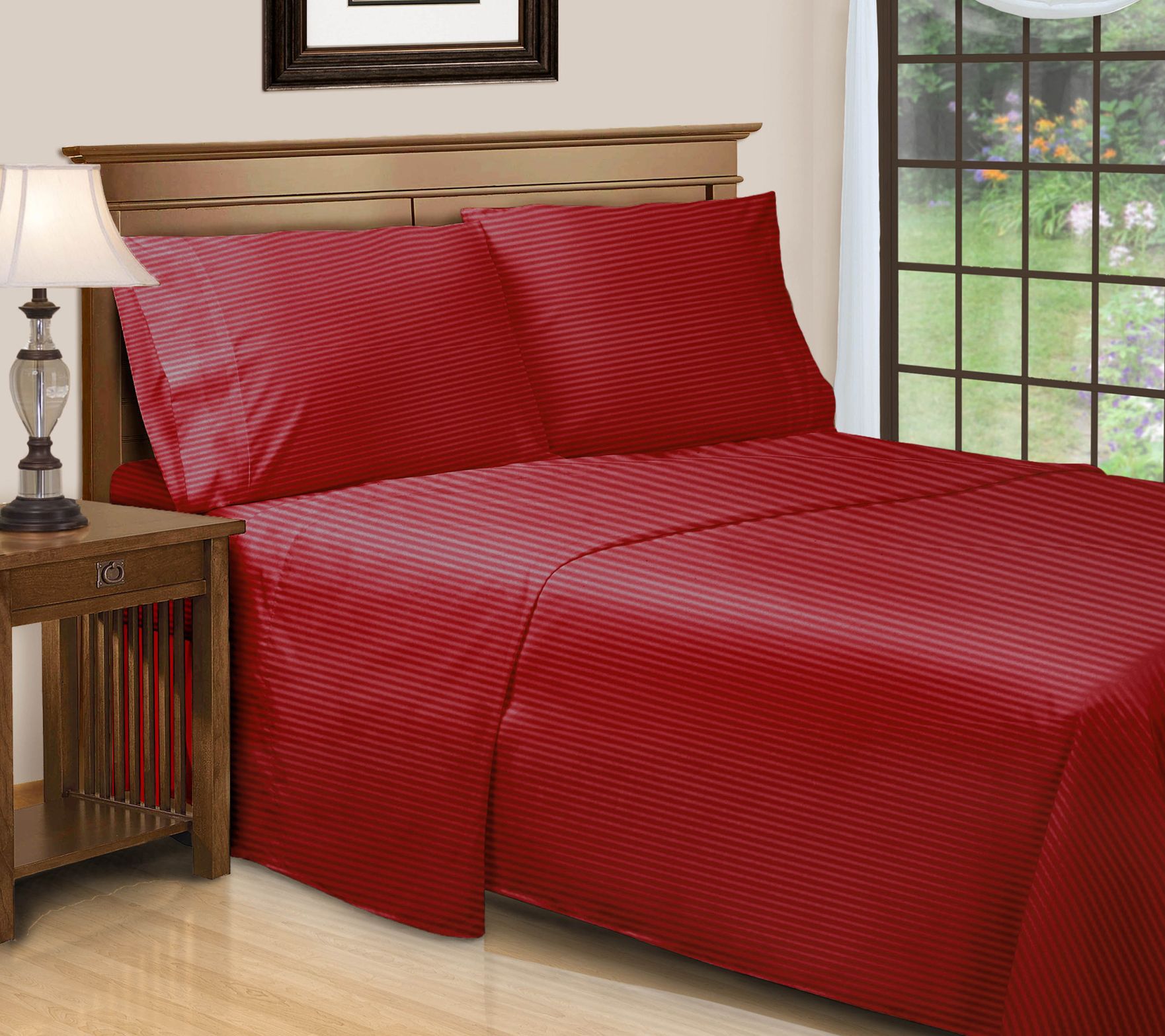 Superior 650TC Egyptian Cotton Striped Sheet, C al.King