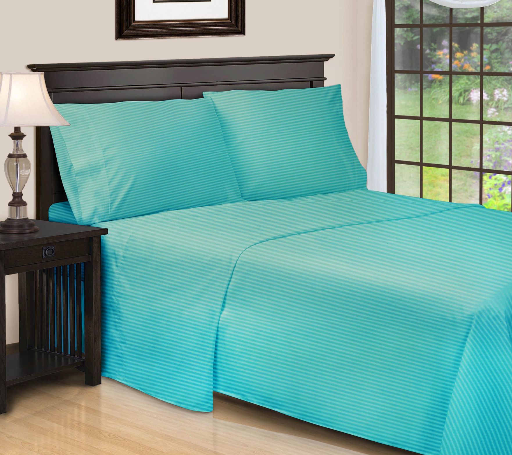 Superior 650TC Egyptian Cotton Striped Sheet, C al.King