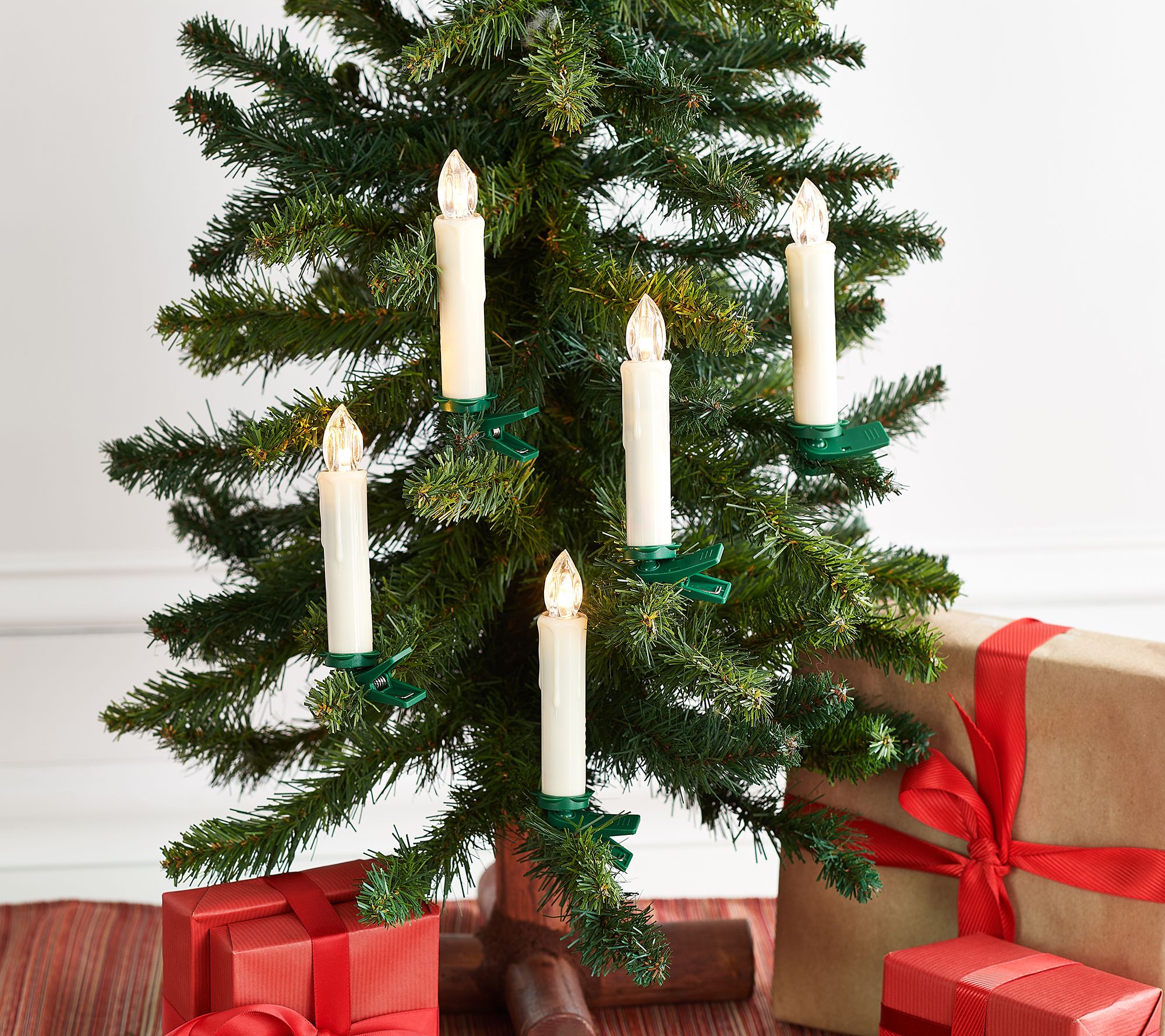 "As Is" 10-Pc Clip-On Taper Candles with Remote by Valerie