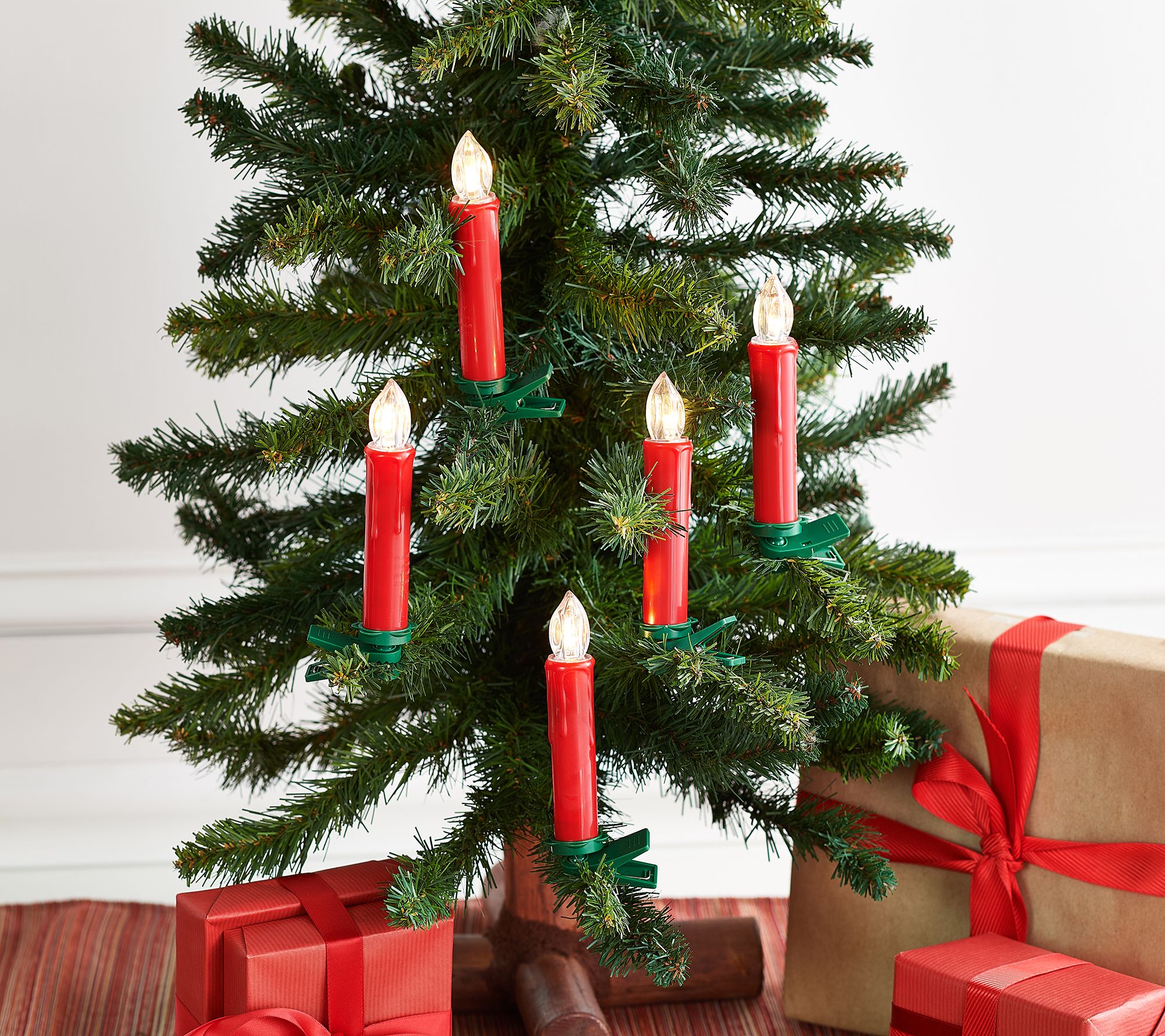 "As Is" 10-Pc Clip-On Taper Candles with Remote by Valerie