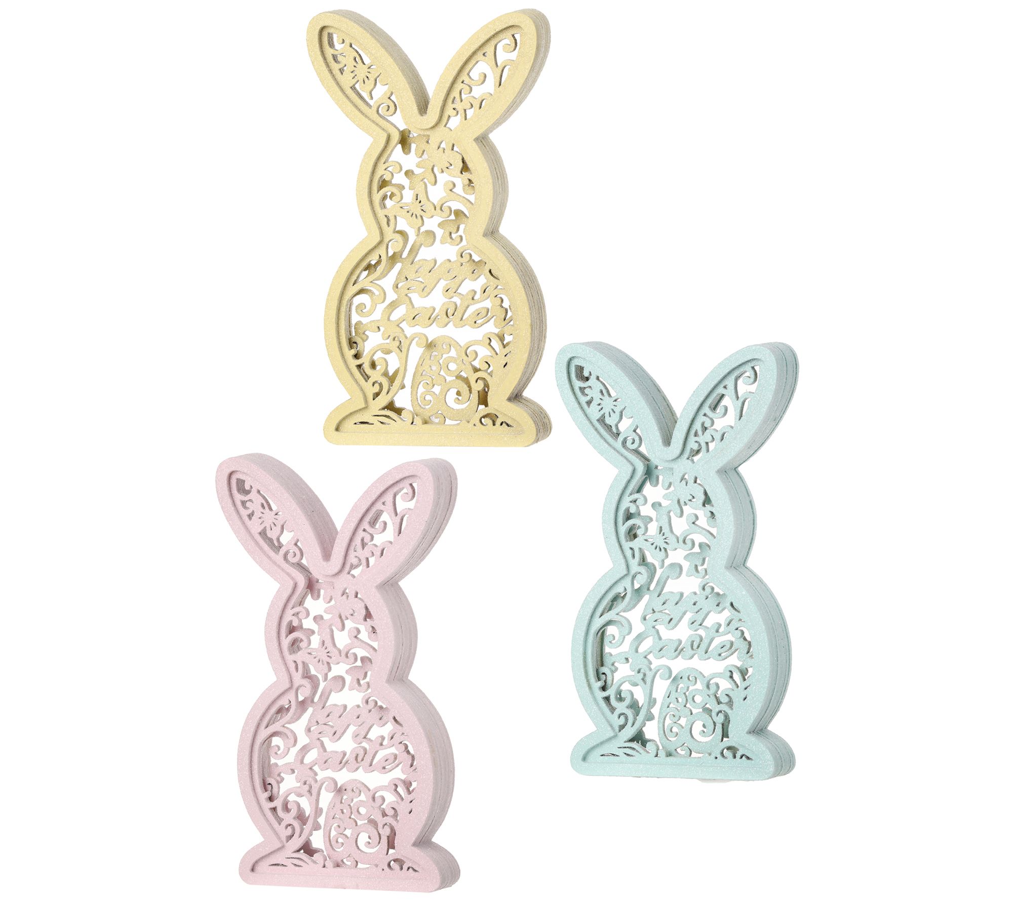 Easter Bunny Decorations Spring Indoor Home Decor Bunny Figurines – Pure  Scents Candles
