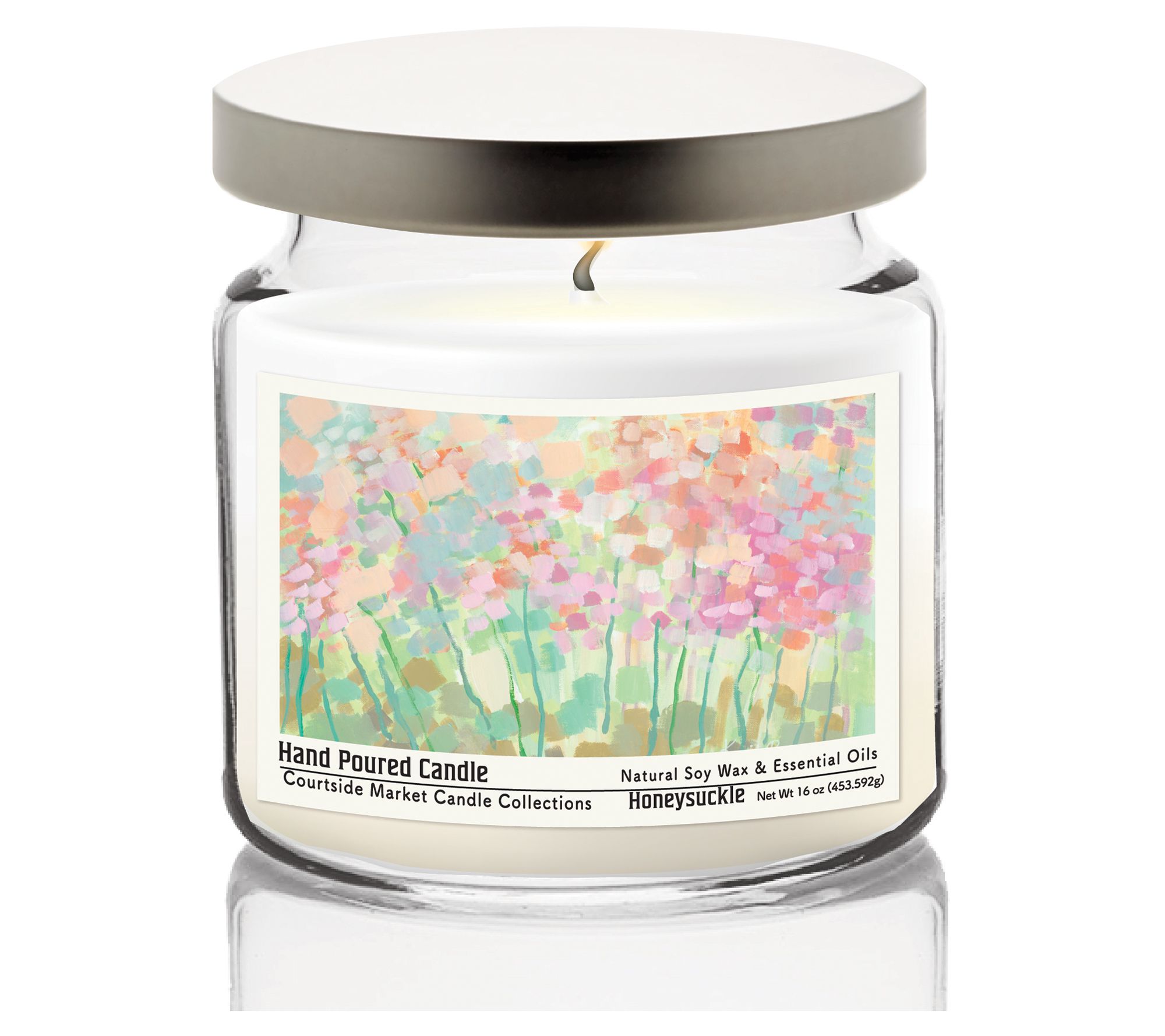 Courtside Market Growing Things Candle Glass Jar 16 oz